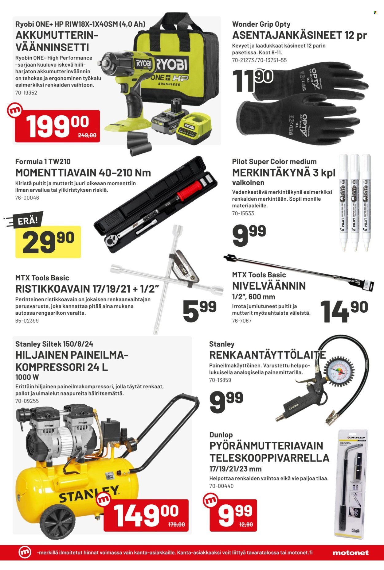 MOTONET tarjoukset - Syyskuun lehti