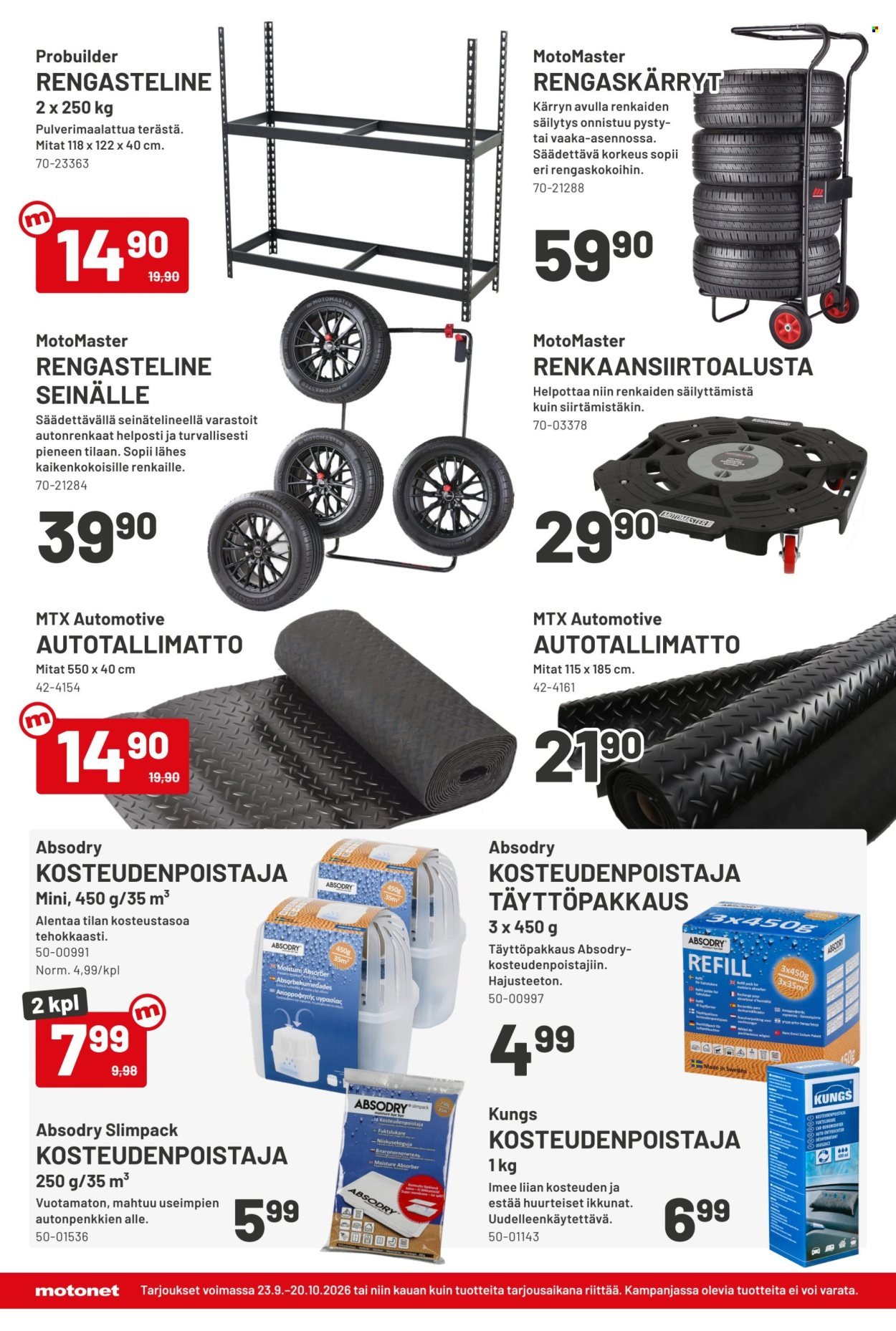 MOTONET tarjoukset - Syyskuun lehti