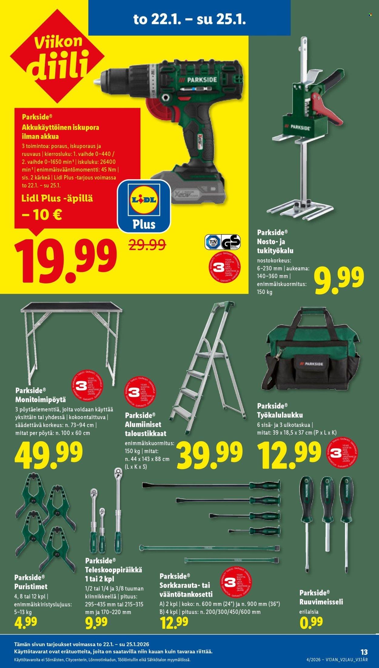 LIDL tarjoukset - Alkaen TO 22.1.2026