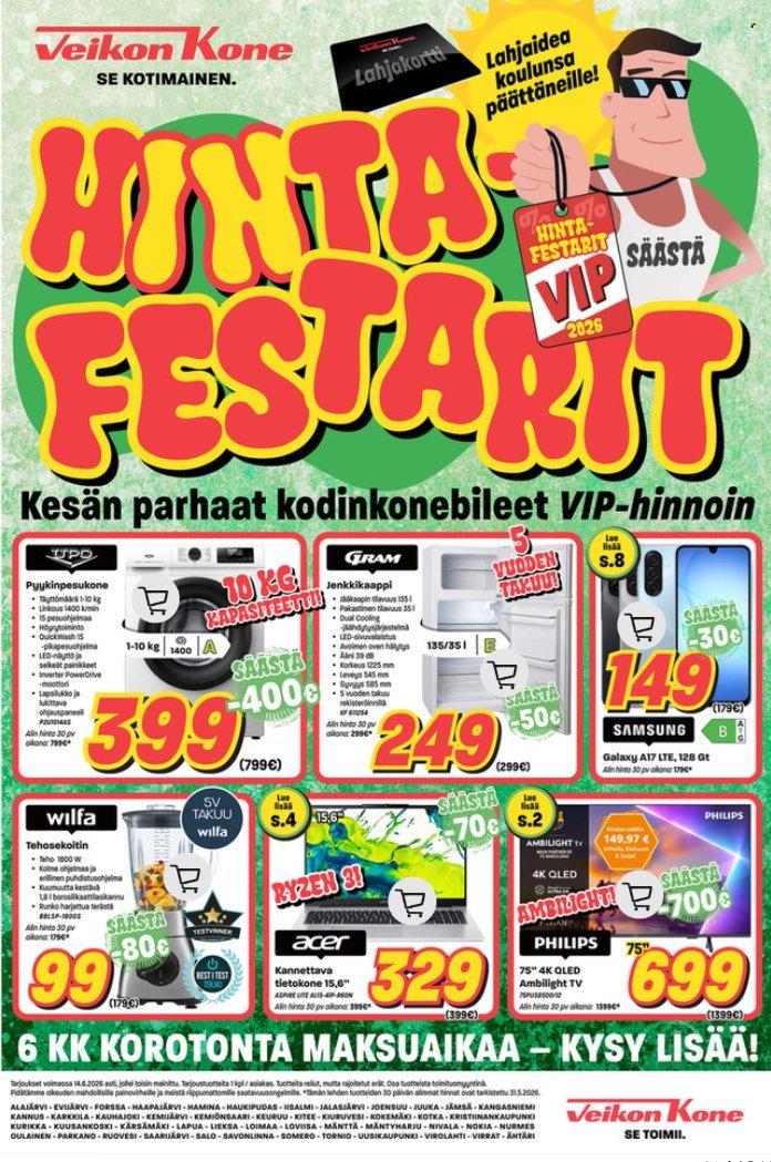 VEIKON KONE tarjoukset - Alkaen MA 1.6.2026