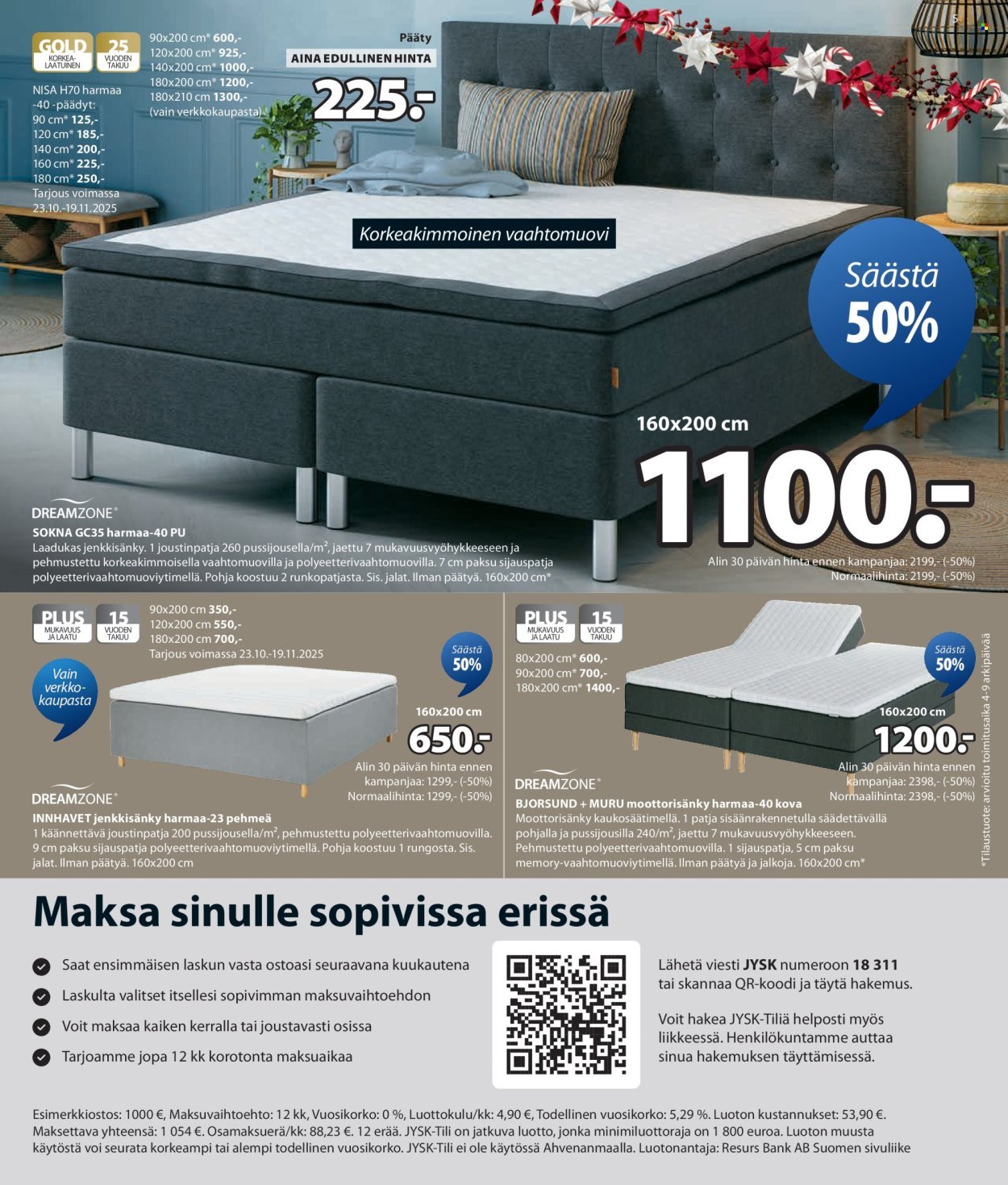 JYSK tarjoukset - Viikon tarjoukset (2025-10-30 - 2025-11-05)