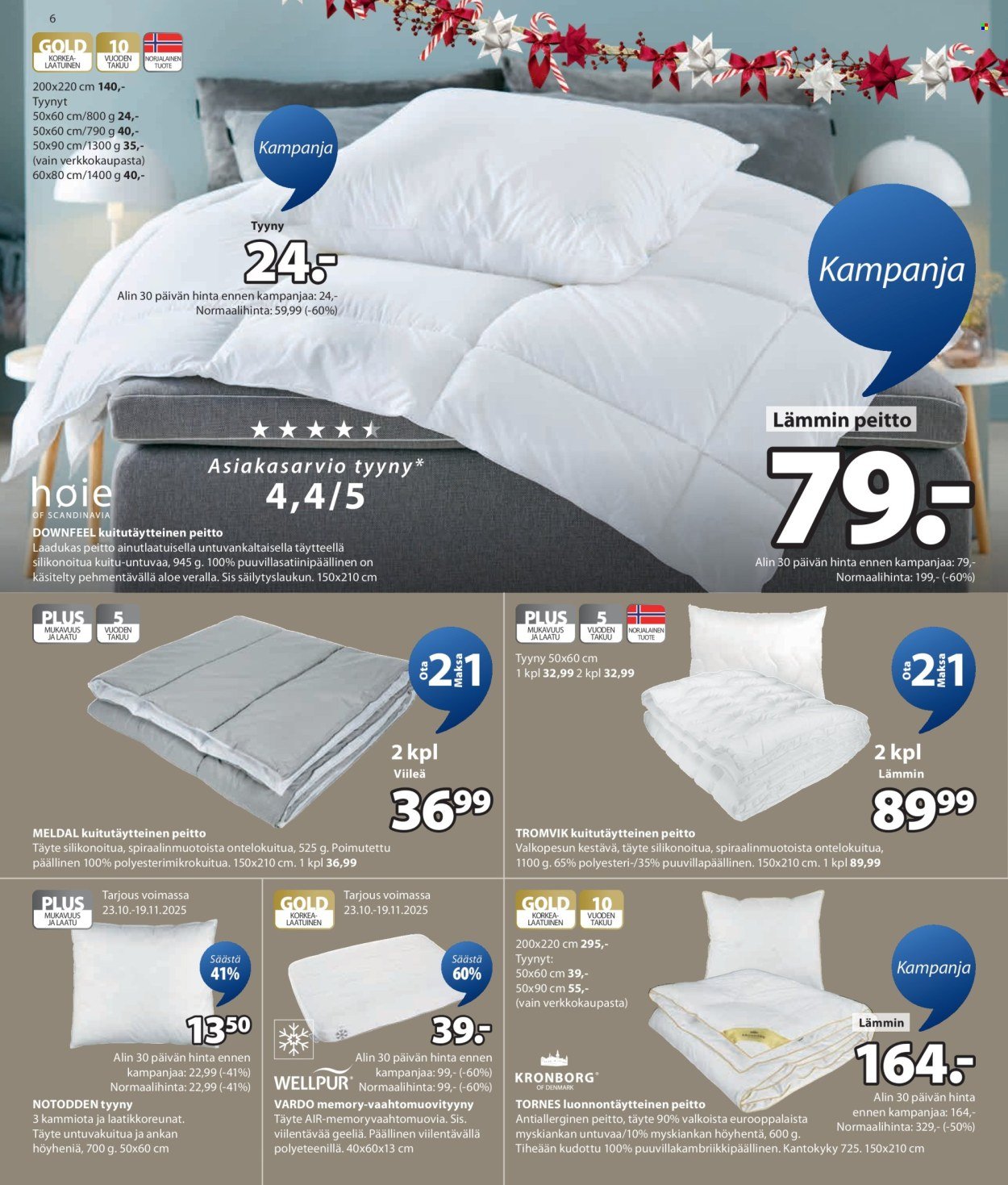 JYSK tarjoukset - Viikon tarjoukset (2025-10-30 - 2025-11-05)