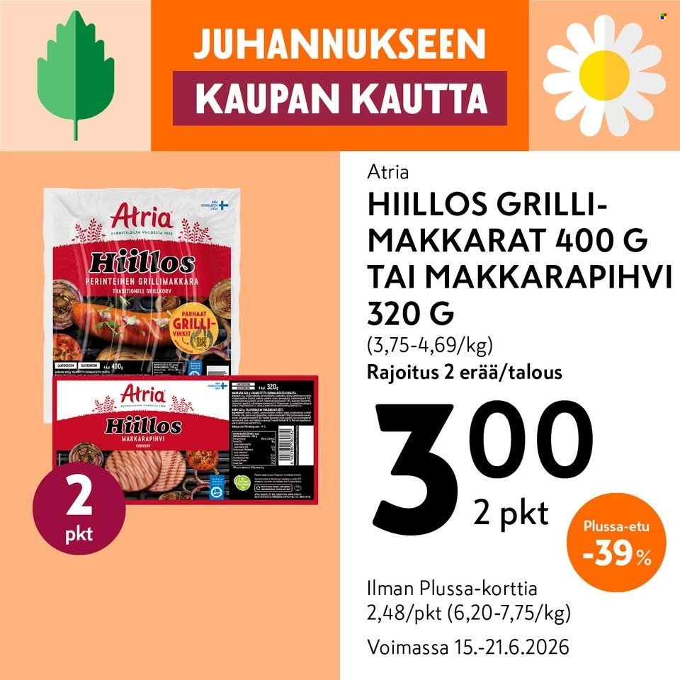 K-MARKET tarjoukset - Alkaen MA 15.6.2026