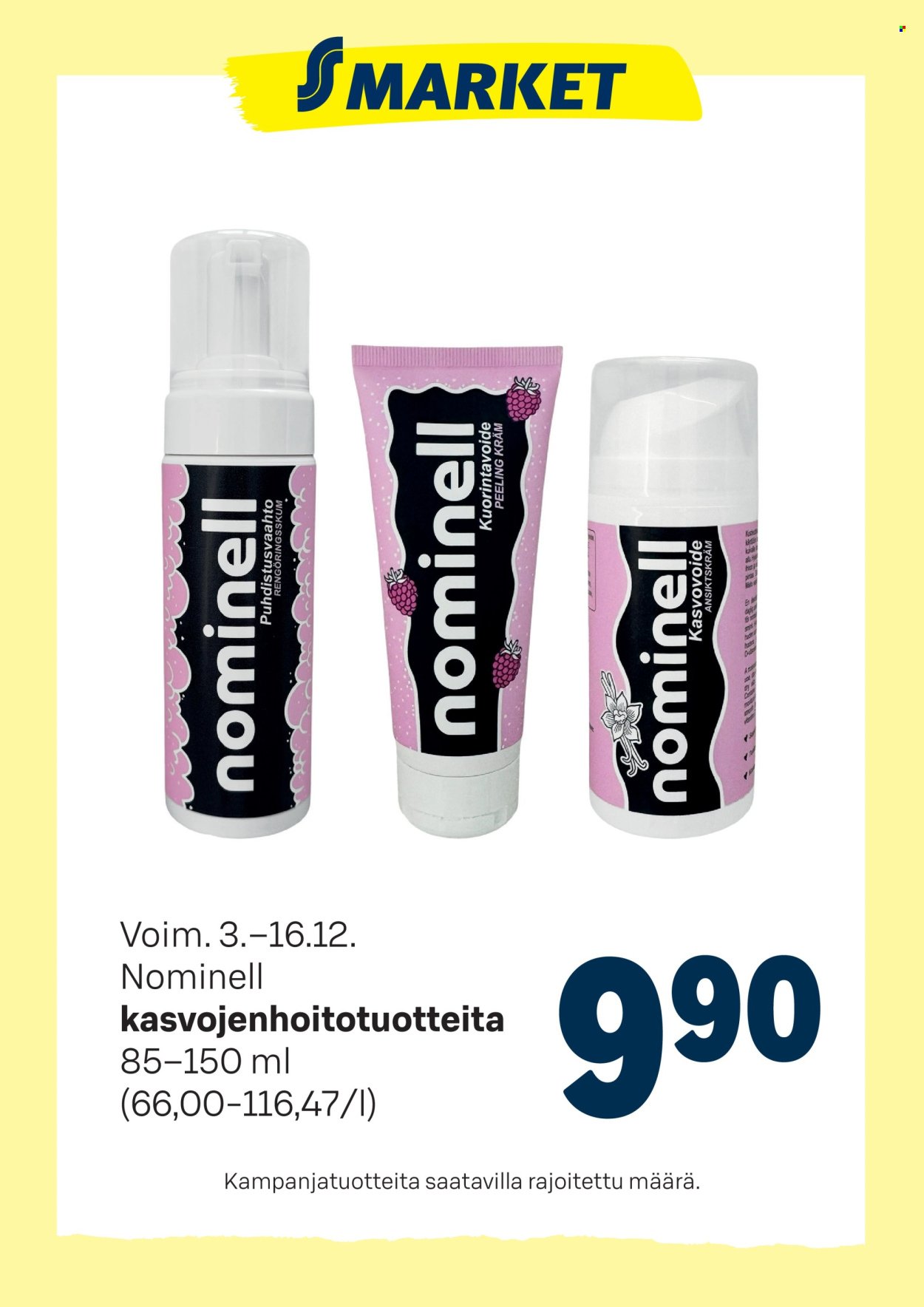 S-MARKET tarjoukset - Nominell