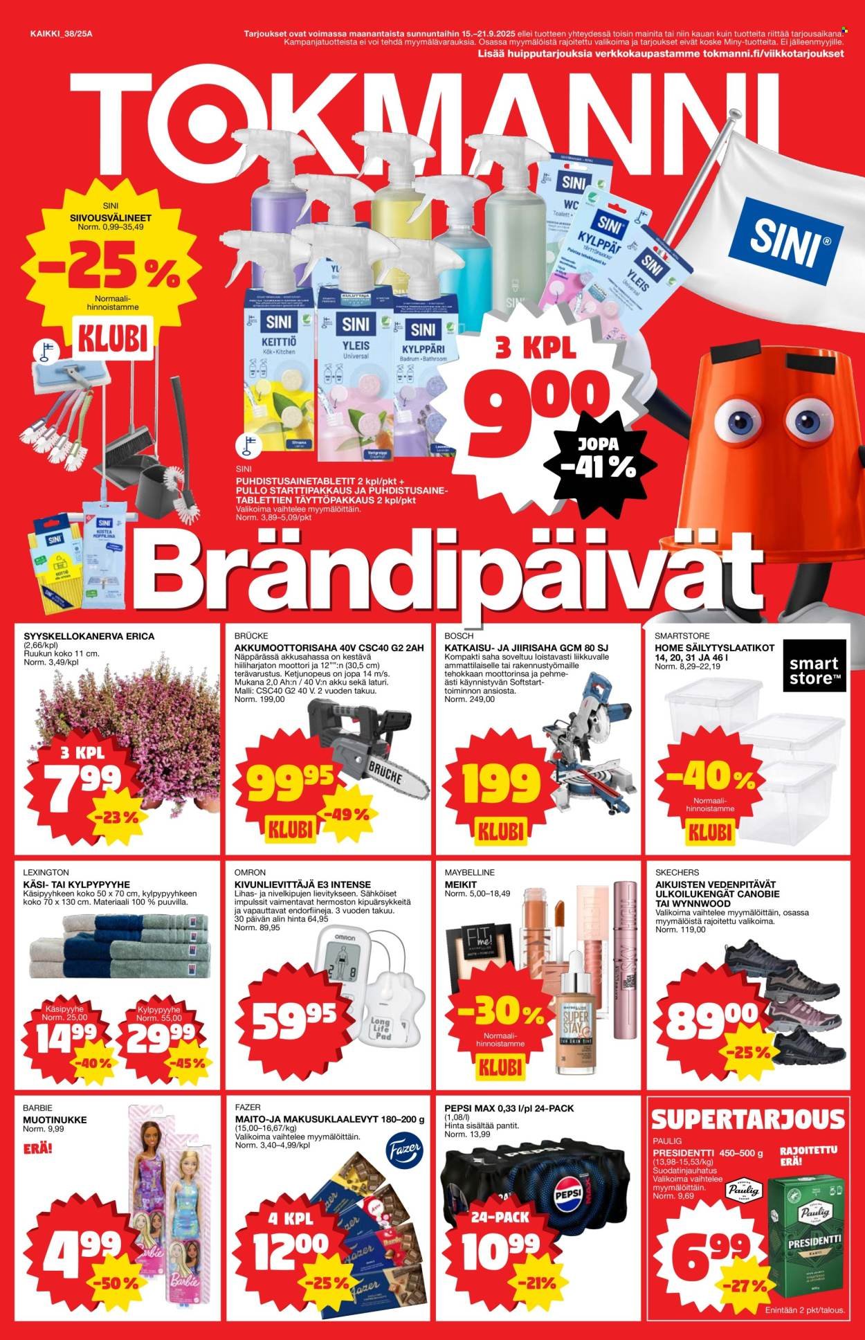 TOKMANNI tarjoukset - Tarjoussanomat (2025-09-15 - 2025-09-21)