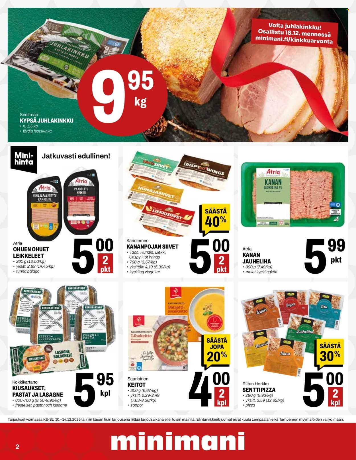 MINIMANI tarjoukset - Alkaen KE 10.12.2025
