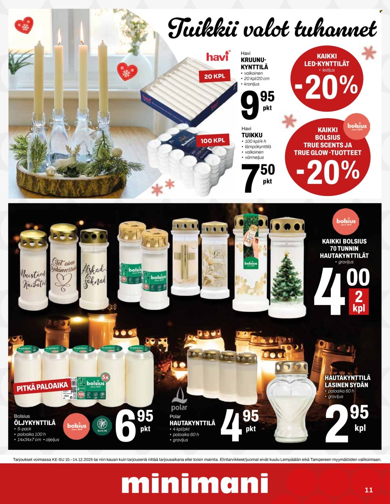 MINIMANI tarjoukset - Alkaen KE 10.12.2025
