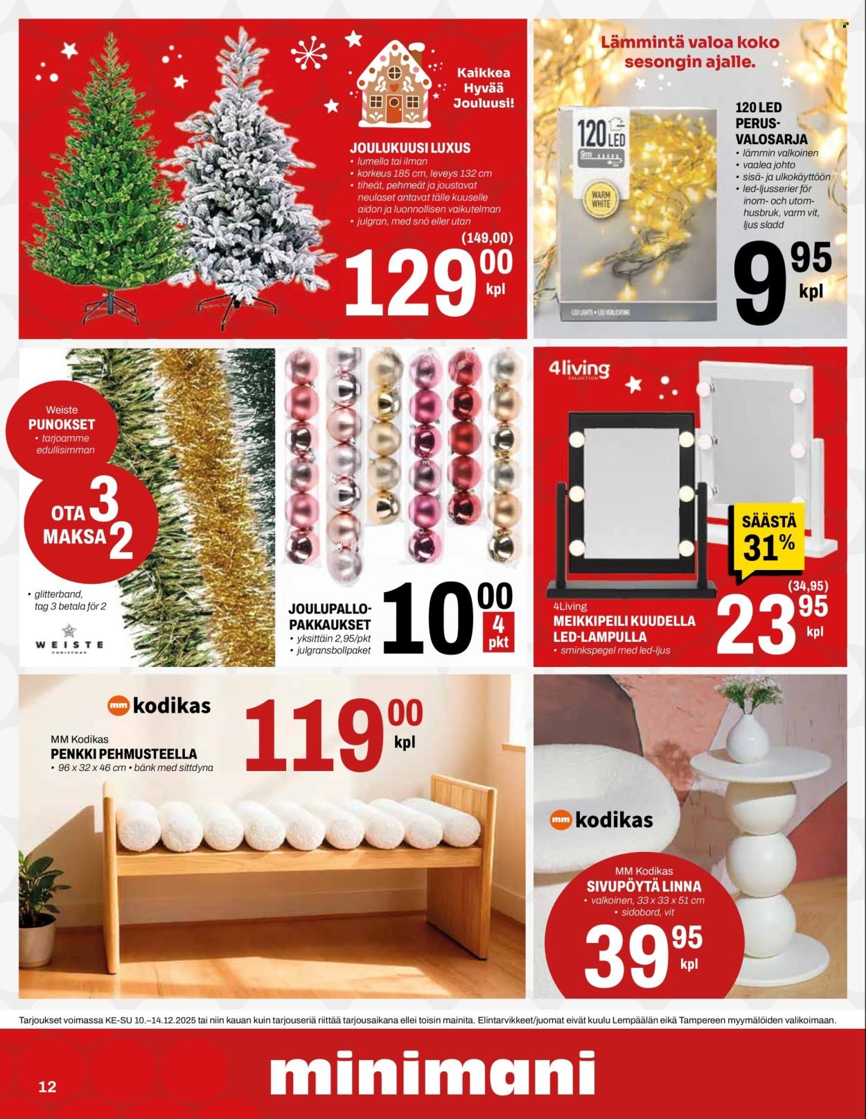 MINIMANI tarjoukset - Alkaen KE 10.12.2025