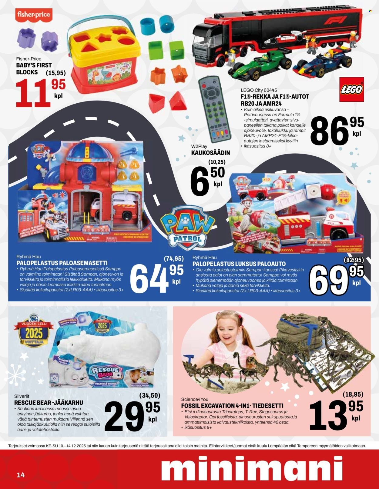 MINIMANI tarjoukset - Alkaen KE 10.12.2025