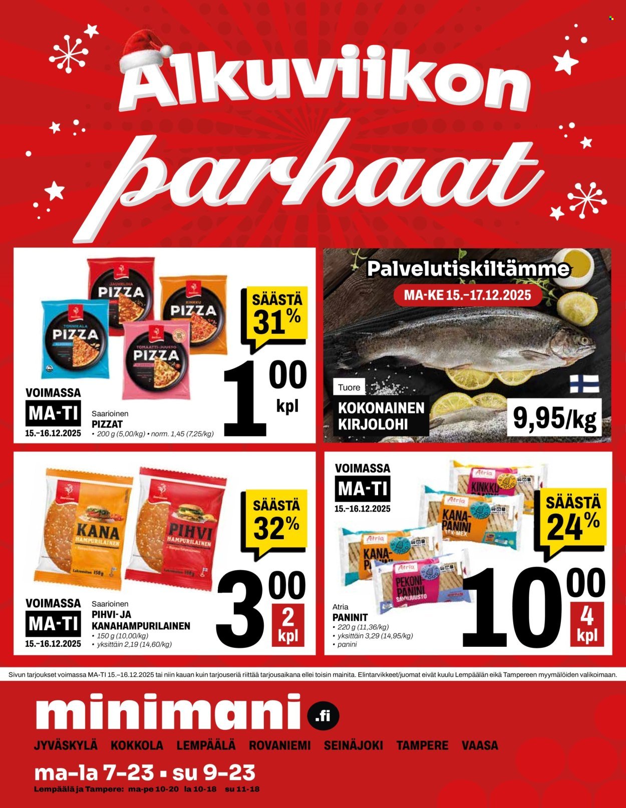 MINIMANI tarjoukset - Alkaen KE 10.12.2025