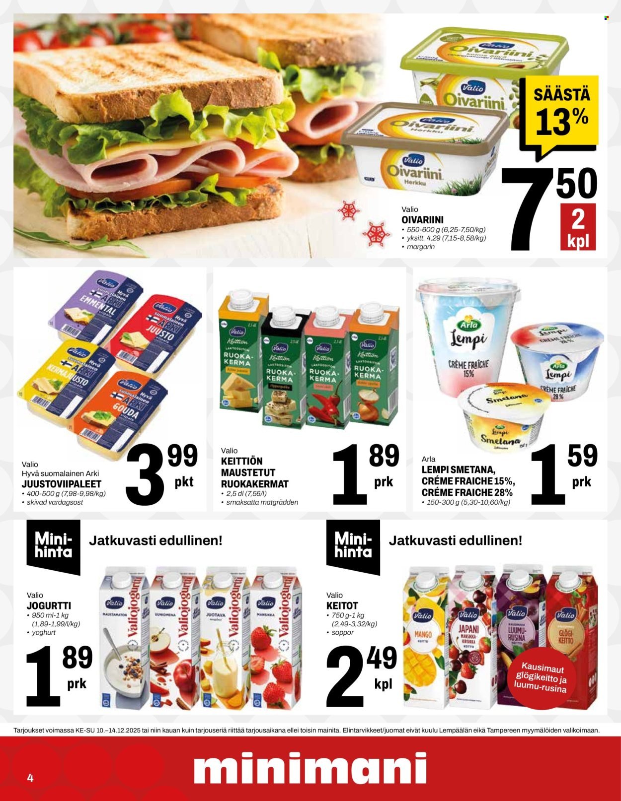 MINIMANI tarjoukset - Alkaen KE 10.12.2025