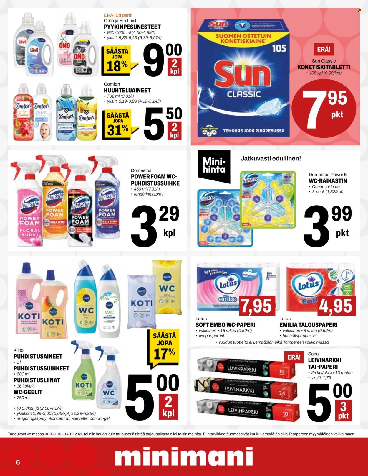 MINIMANI tarjoukset - Alkaen KE 10.12.2025