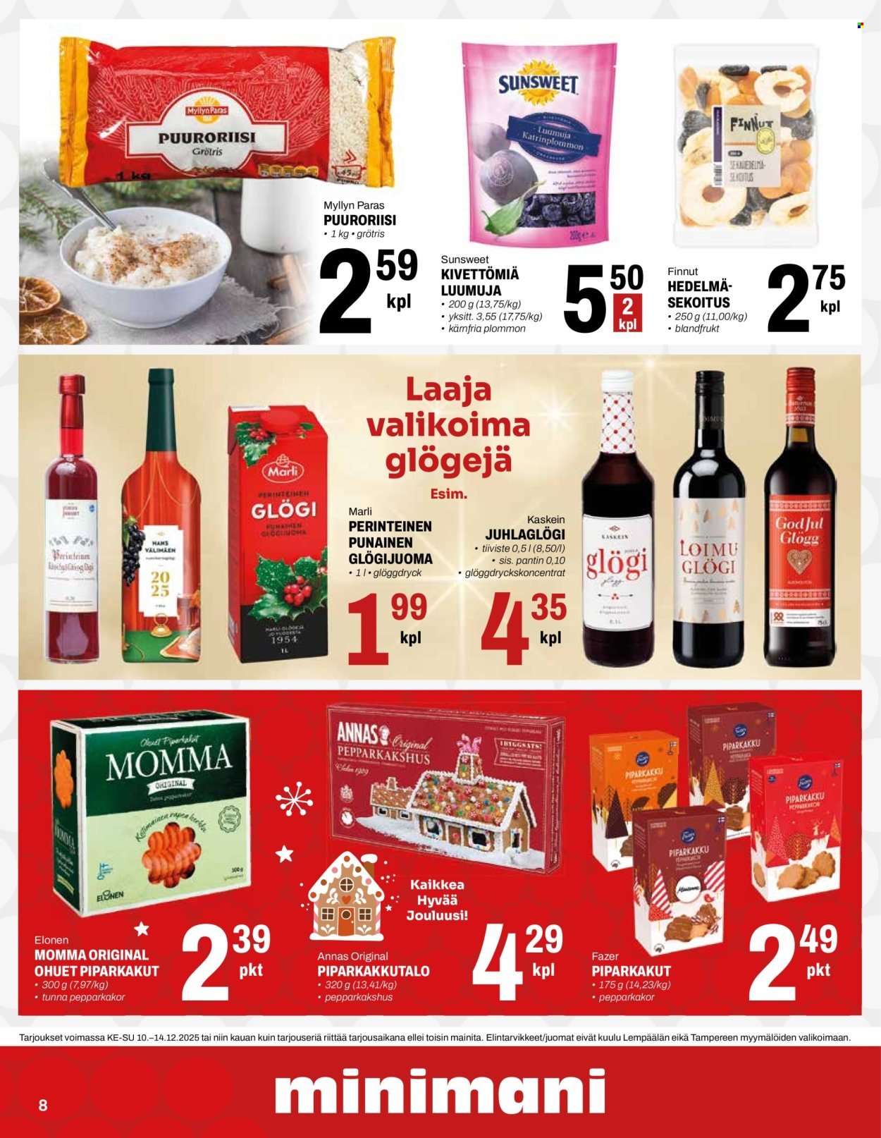 MINIMANI tarjoukset - Alkaen KE 10.12.2025