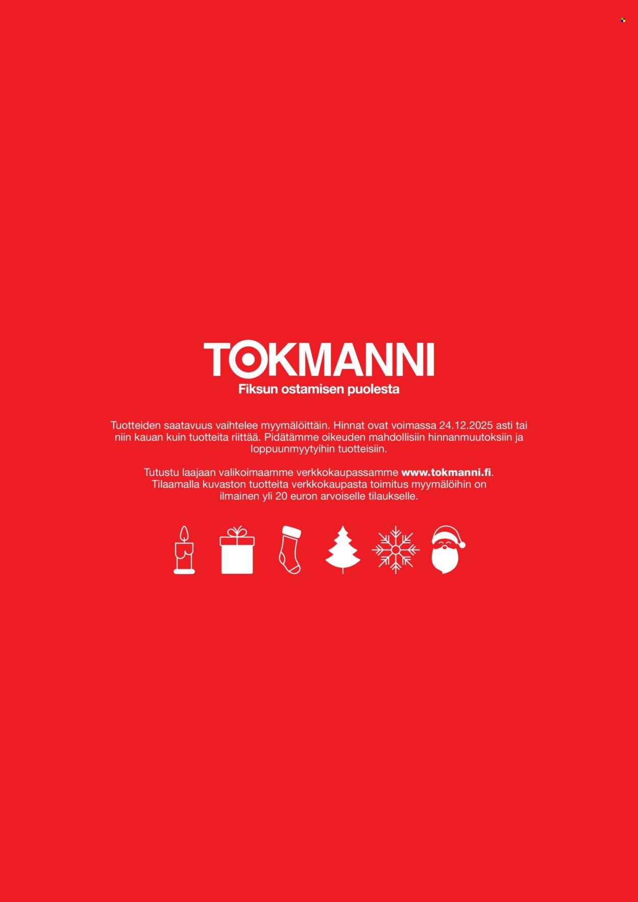 TOKMANNI tarjoukset - Joulukuvasto (2025-10-30 - 2025-12-24)
