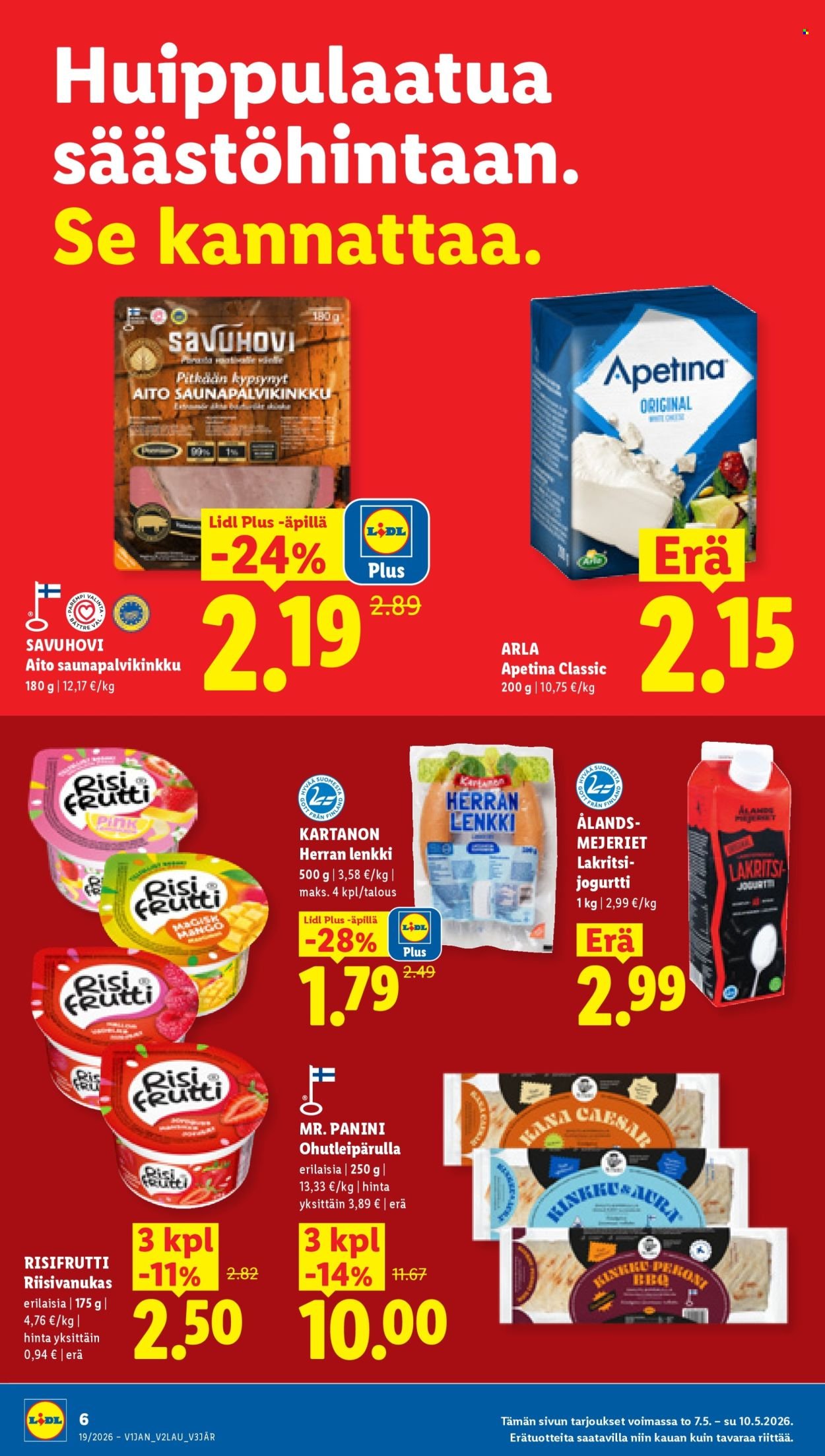LIDL tarjoukset - Alkaen TO 7.5.2026
