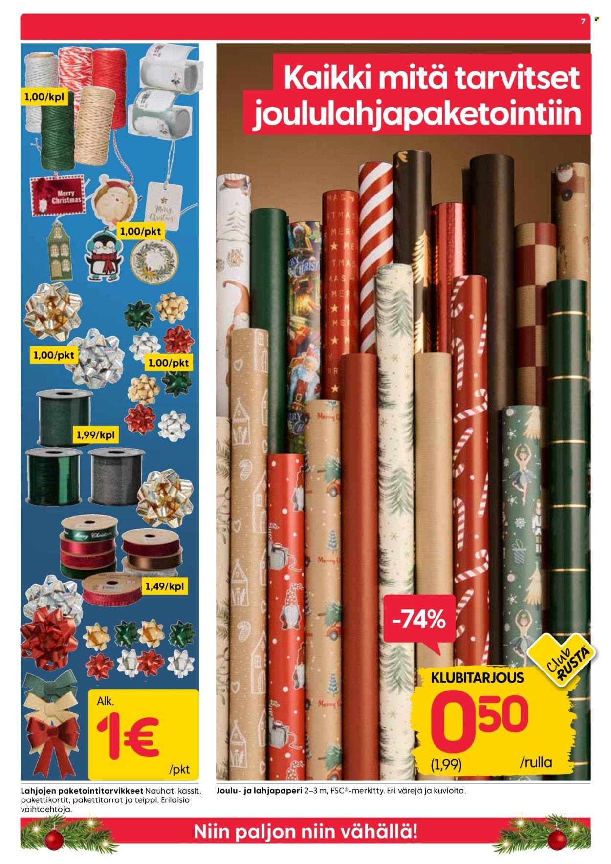 RUSTA tarjoukset - Alkaen MA 15.12.2025