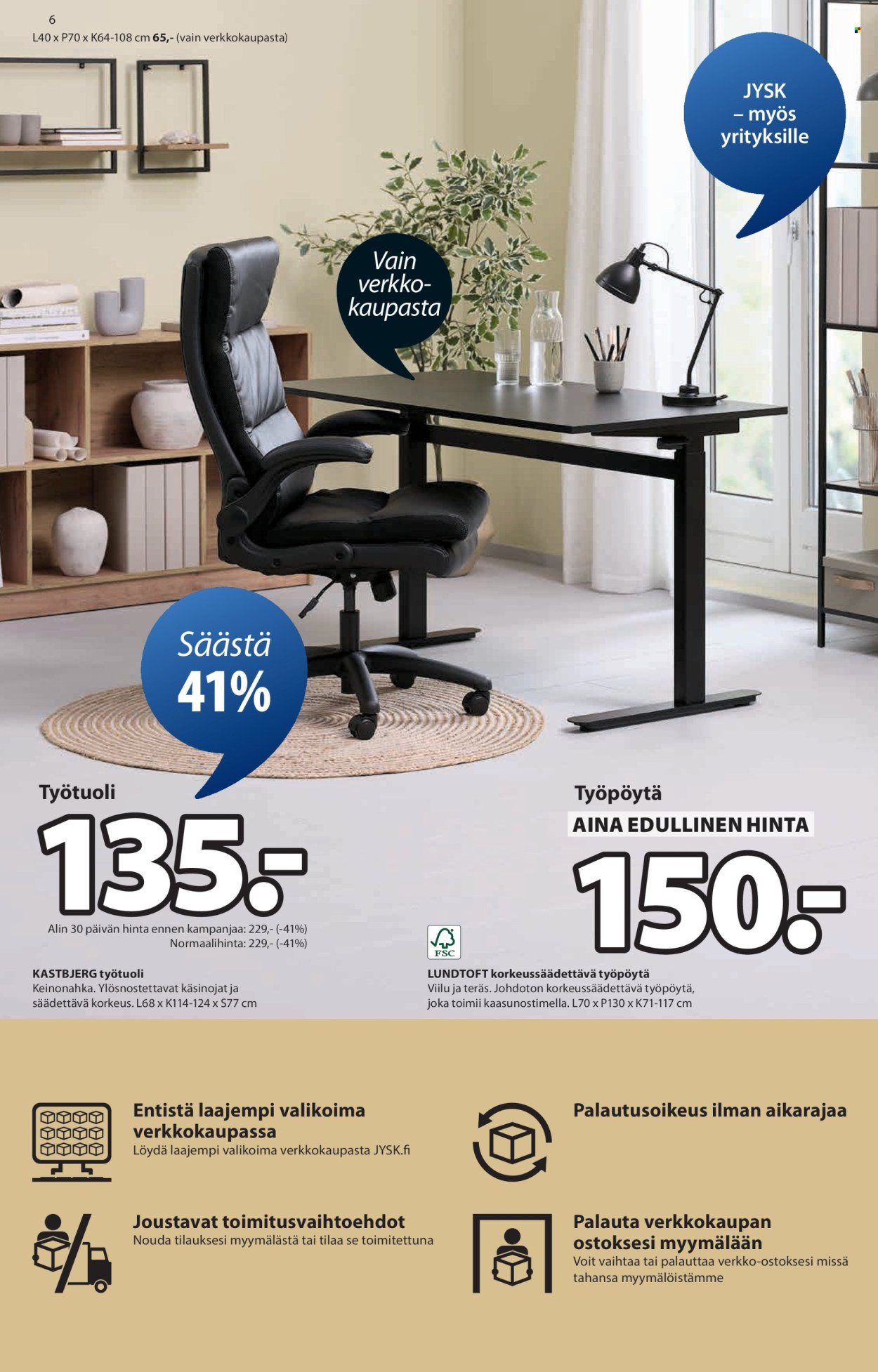 JYSK tarjoukset - Viikon tarjoukset (2025-09-25 - 2025-10-08)