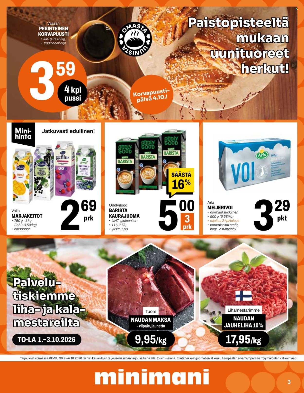 MINIMANI tarjoukset - Alkaen KE 30.9.2026