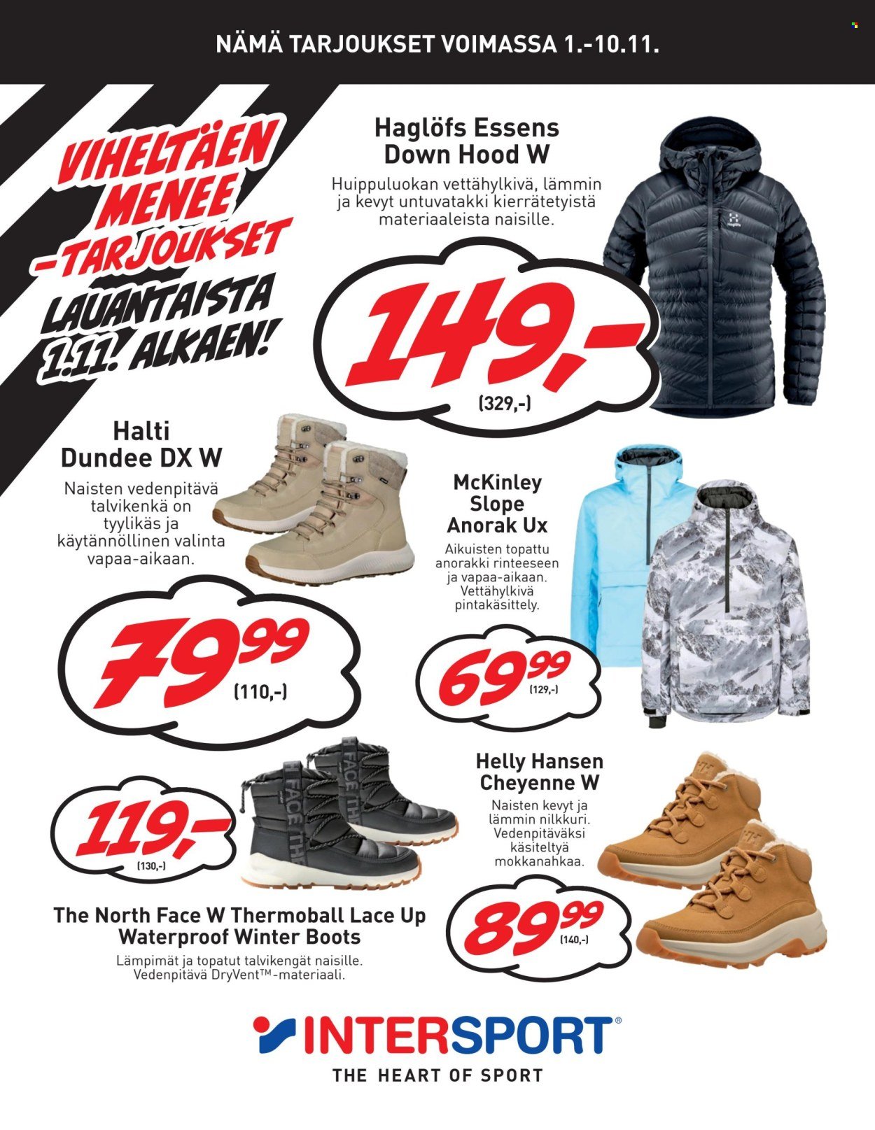 INTERSPORT tarjoukset - Viheltäen Menee! (2025-10-29 - 2025-11-10)