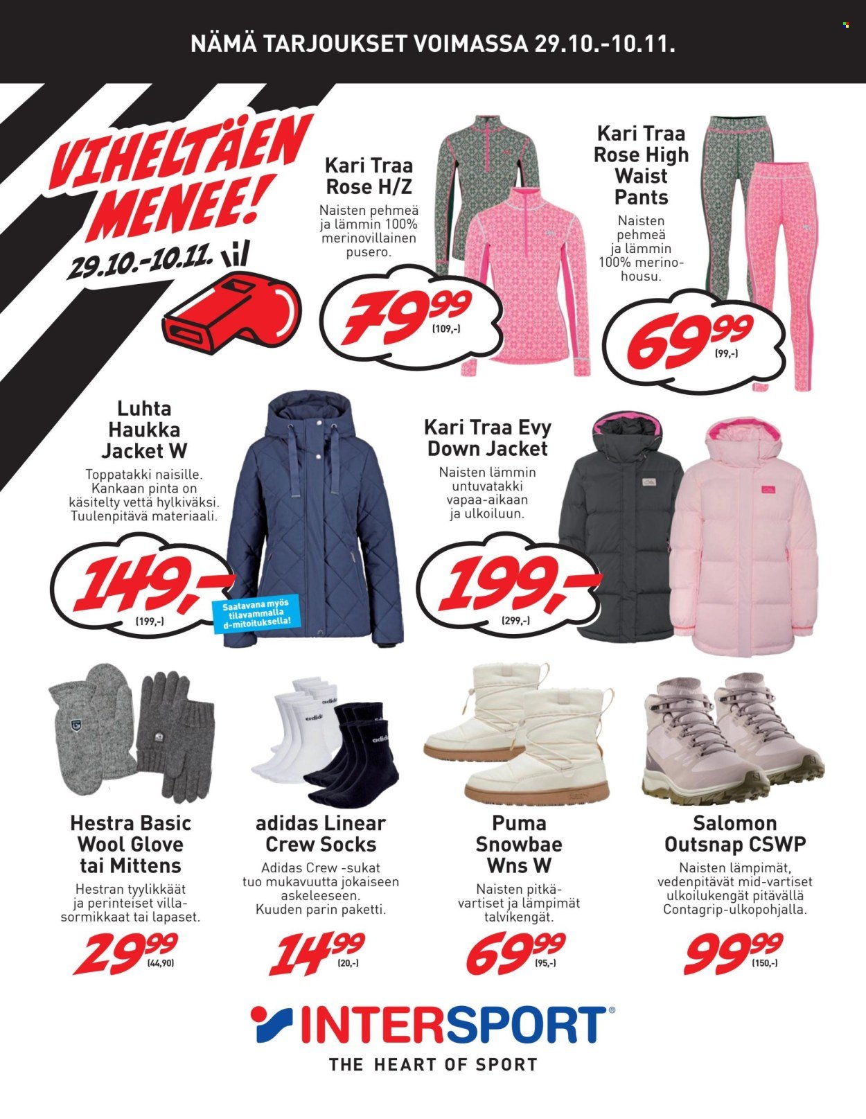 INTERSPORT tarjoukset - Viheltäen Menee! (2025-10-29 - 2025-11-10)