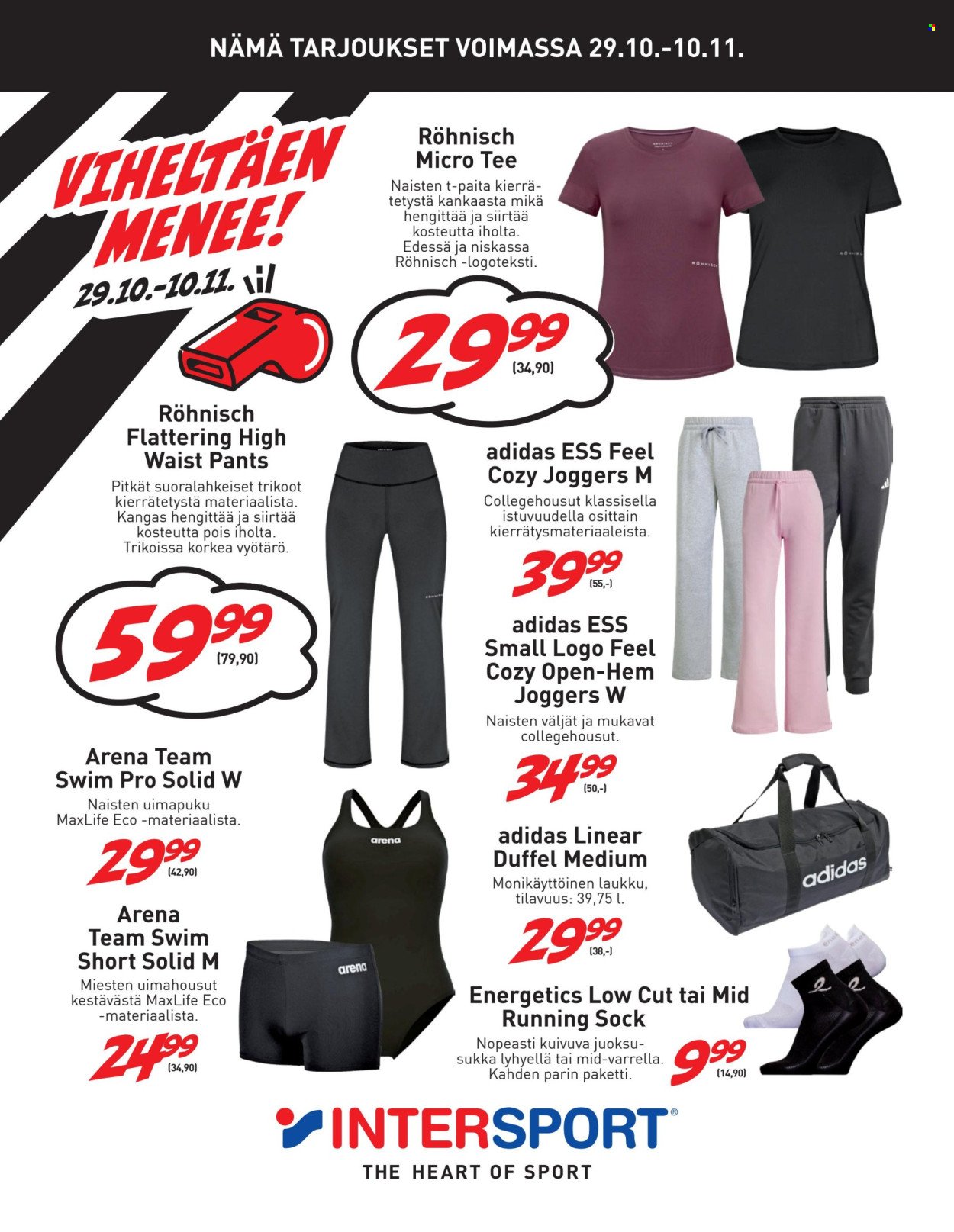 INTERSPORT tarjoukset - Viheltäen Menee! (2025-10-29 - 2025-11-10)