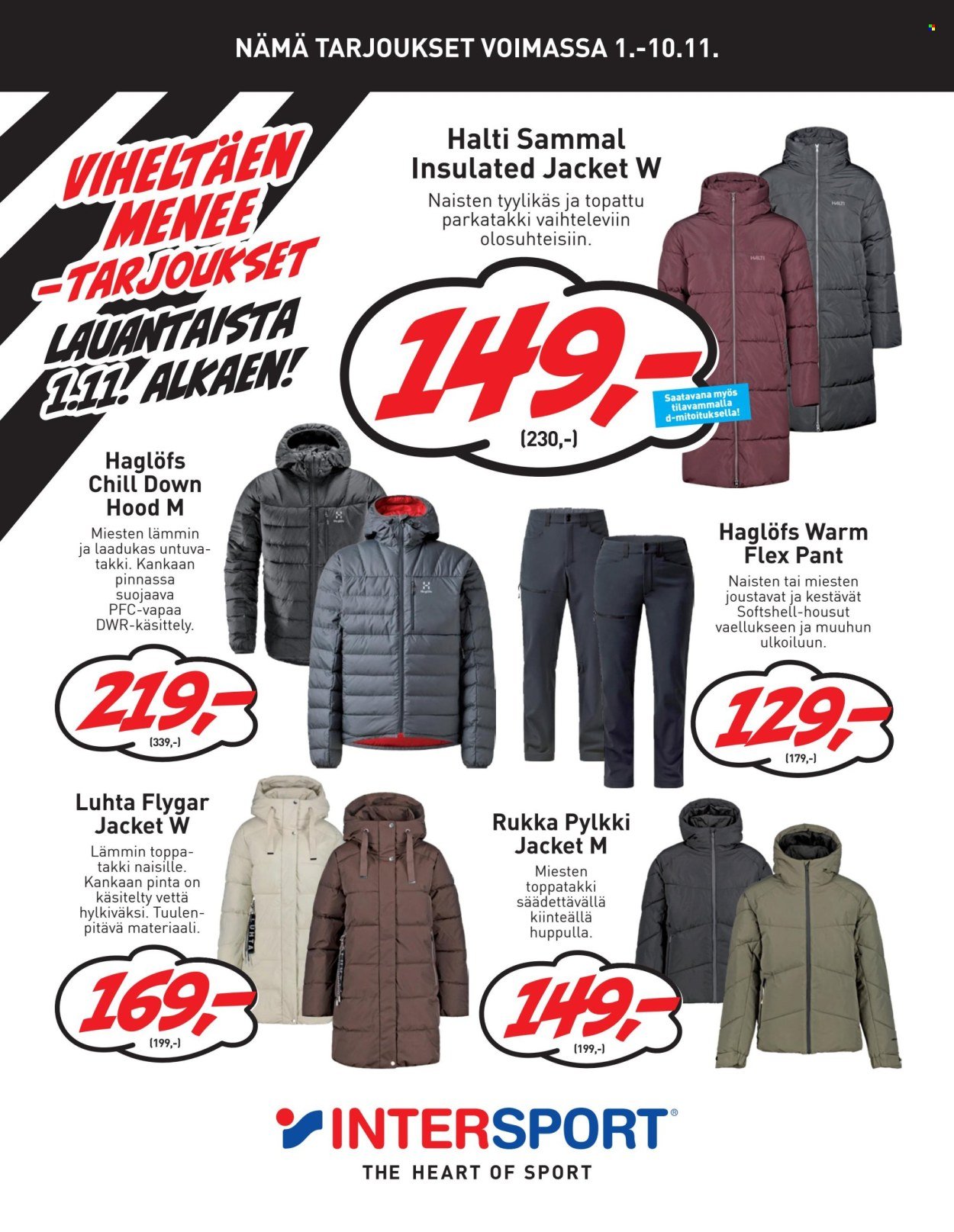 INTERSPORT tarjoukset - Viheltäen Menee! (2025-10-29 - 2025-11-10)