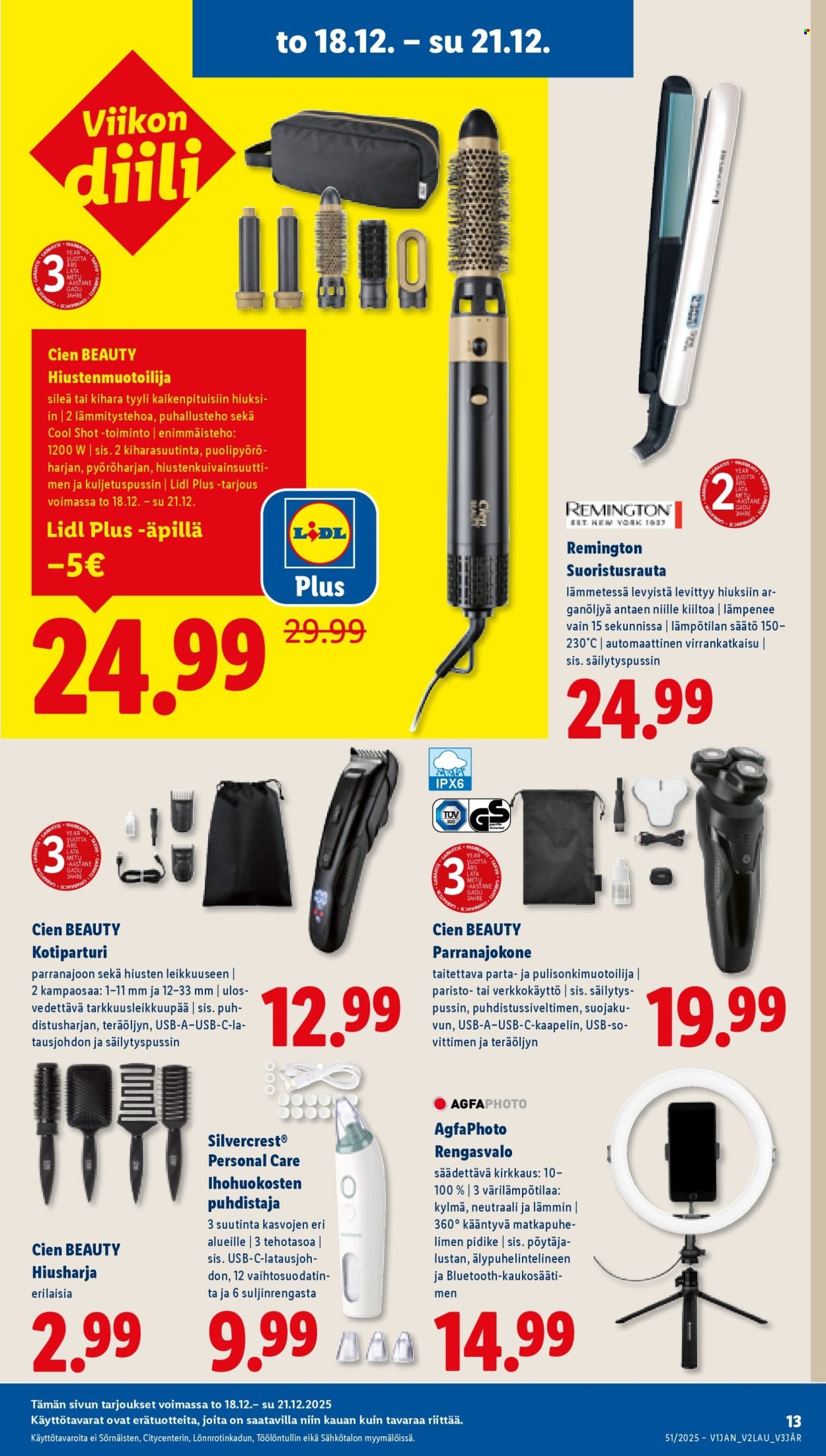 LIDL tarjoukset - Alkaen TO 18.12.2025