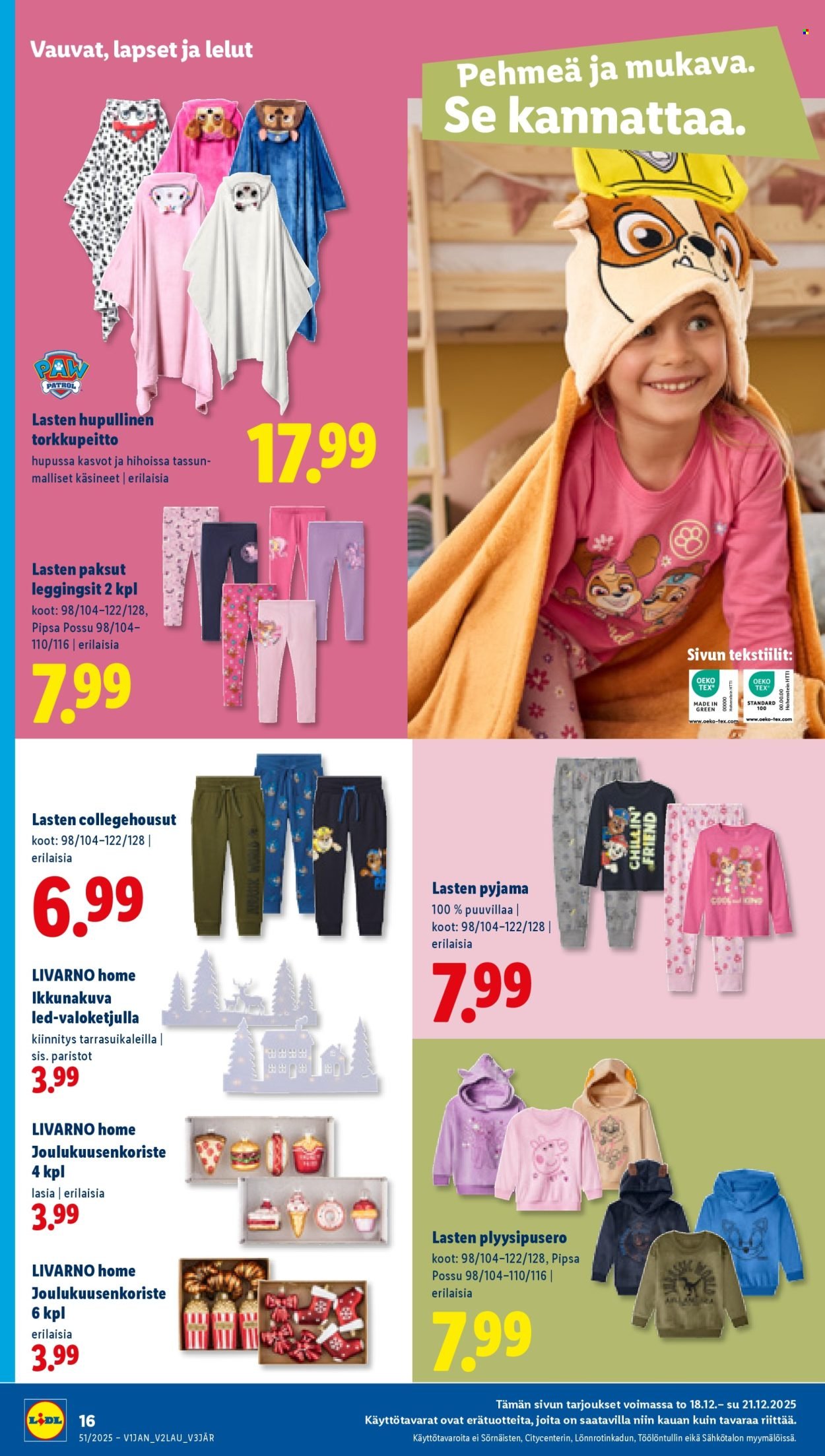 LIDL tarjoukset - Alkaen TO 18.12.2025