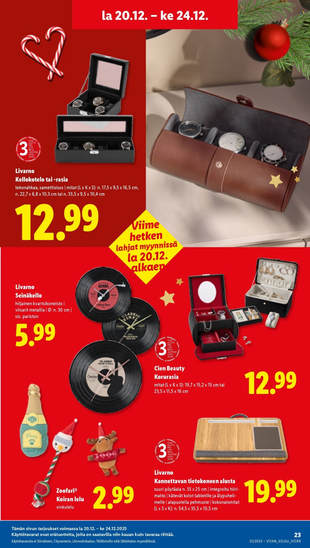 LIDL tarjoukset - Alkaen TO 18.12.2025