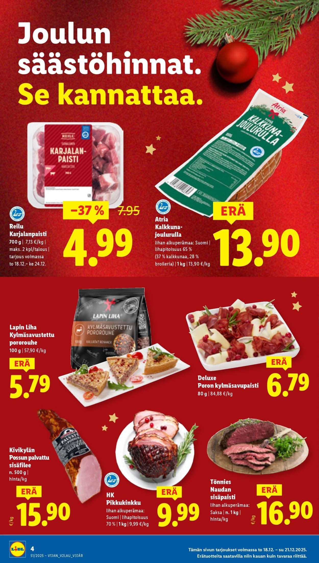 LIDL tarjoukset - Alkaen TO 18.12.2025