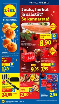 LIDL tarjoukset - Alkaen TO 18.12.2025