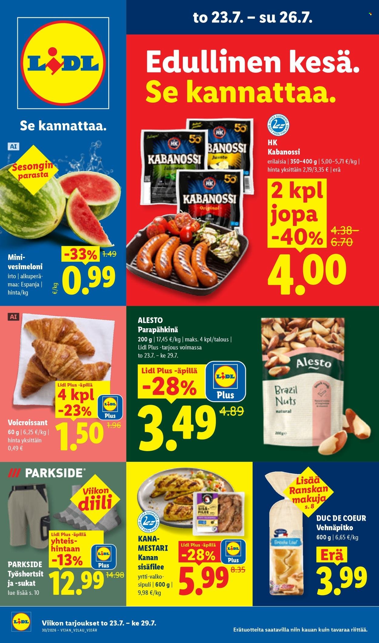LIDL tarjoukset - Alkaen TO 23.7.2026