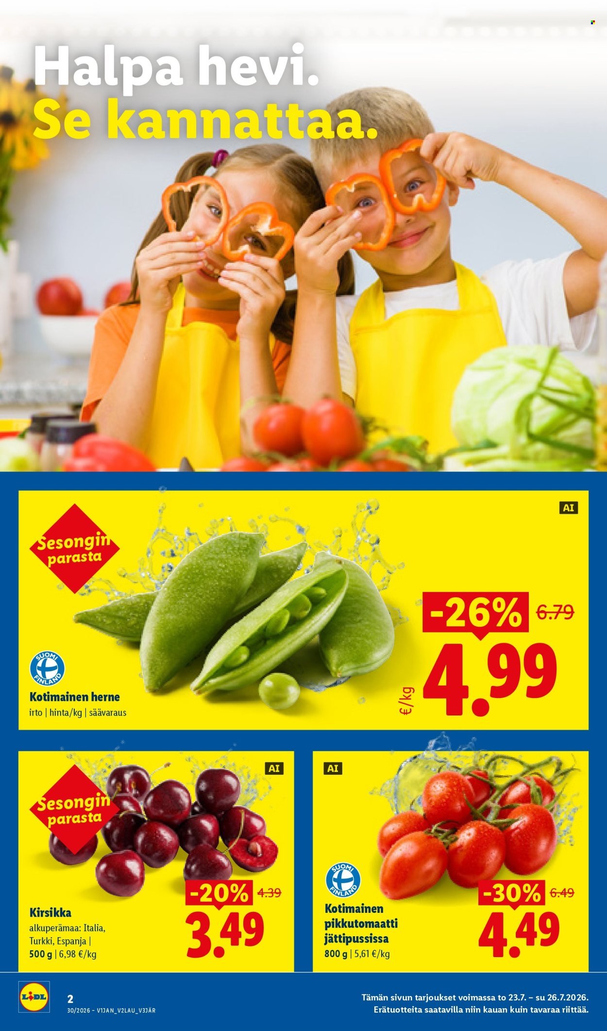 LIDL tarjoukset - Alkaen TO 23.7.2026