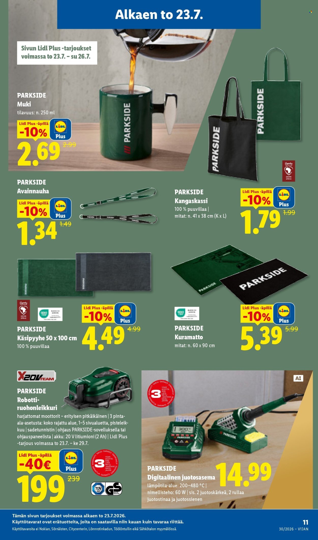 LIDL tarjoukset - Alkaen TO 23.7.2026