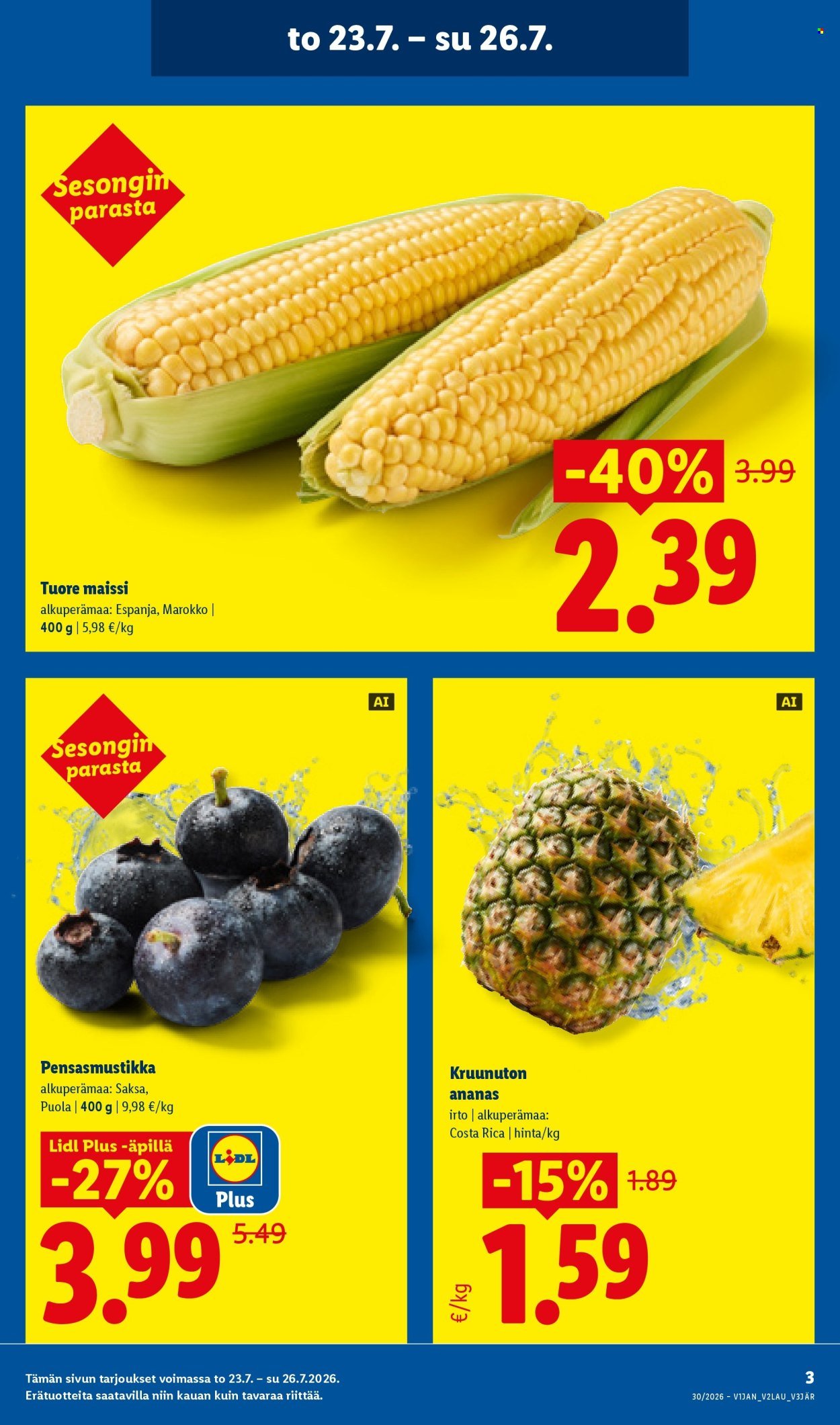LIDL tarjoukset - Alkaen TO 23.7.2026
