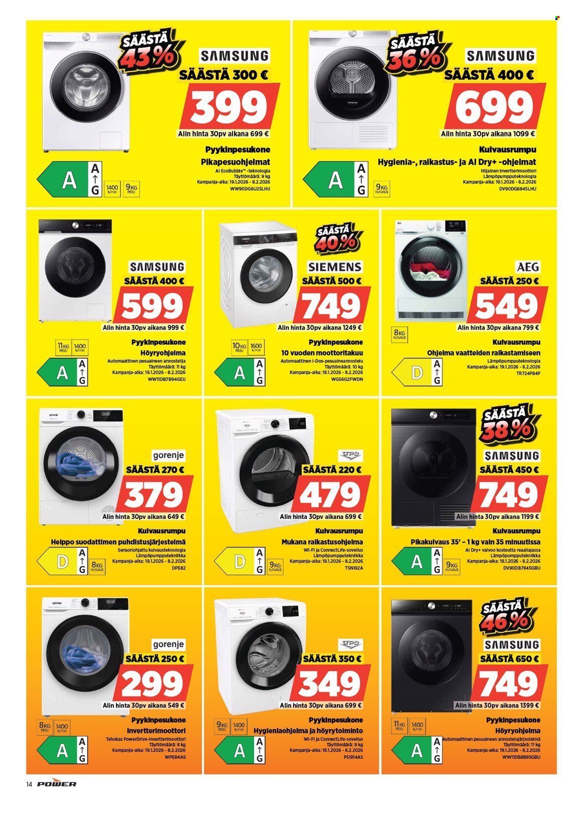 POWER tarjoukset - Tammikuu 2026