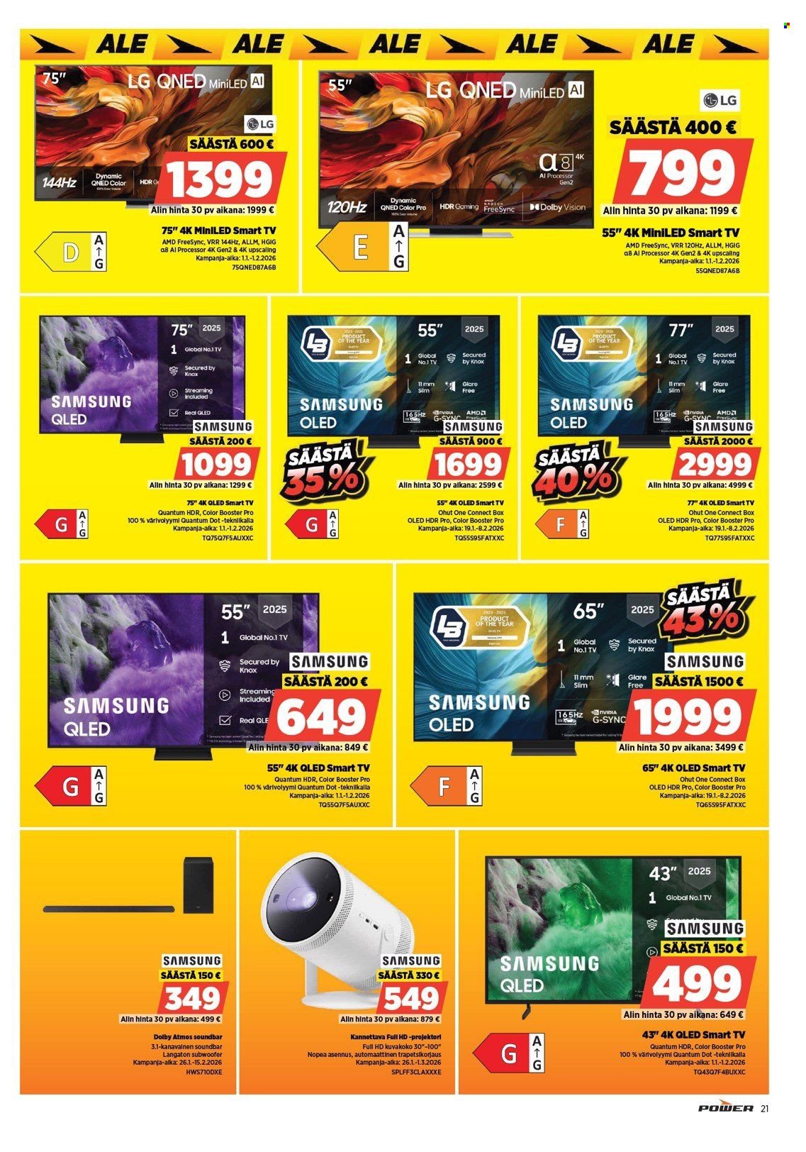 POWER tarjoukset - Tammikuu 2026