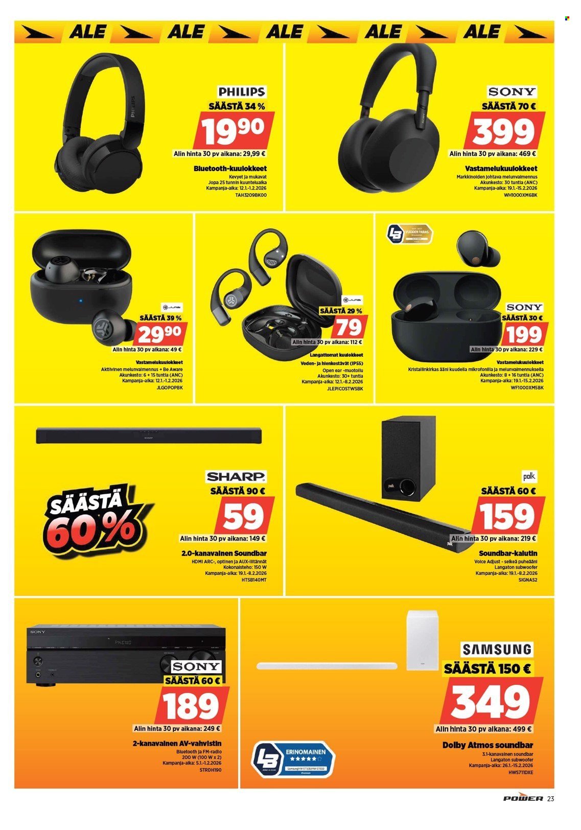 POWER tarjoukset - Tammikuu 2026