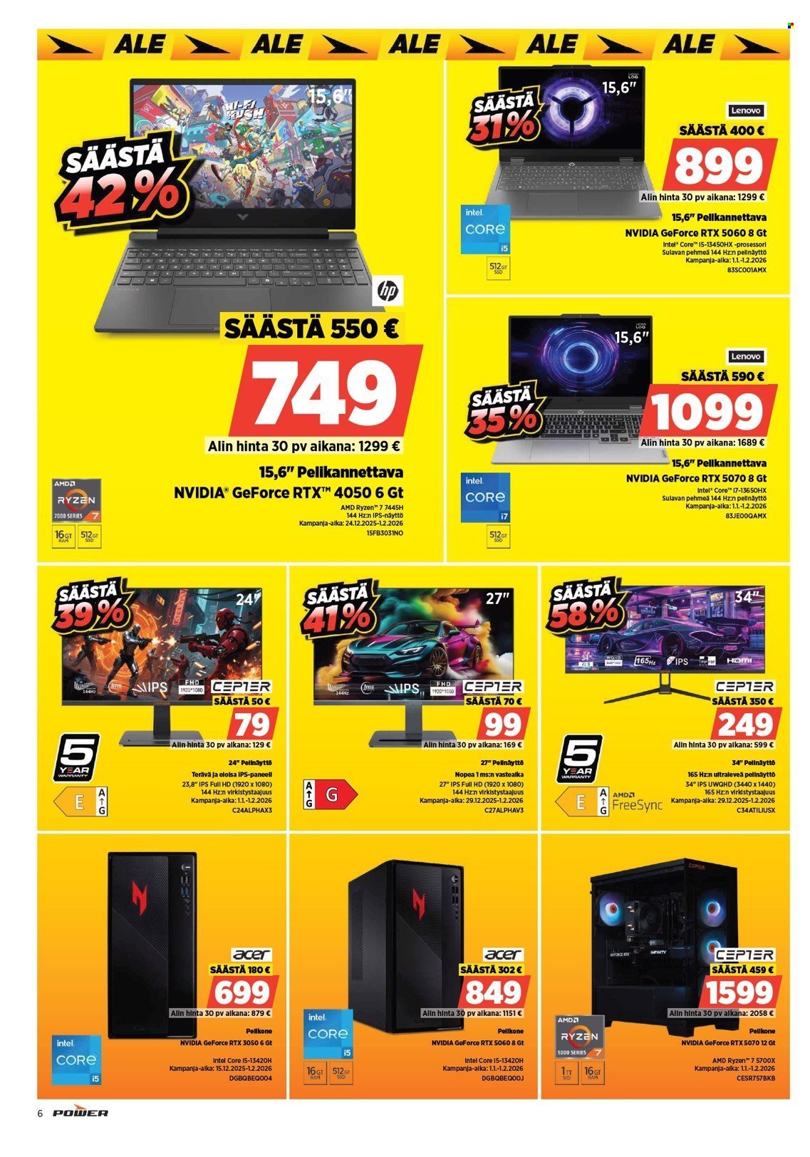 POWER tarjoukset - Tammikuu 2026