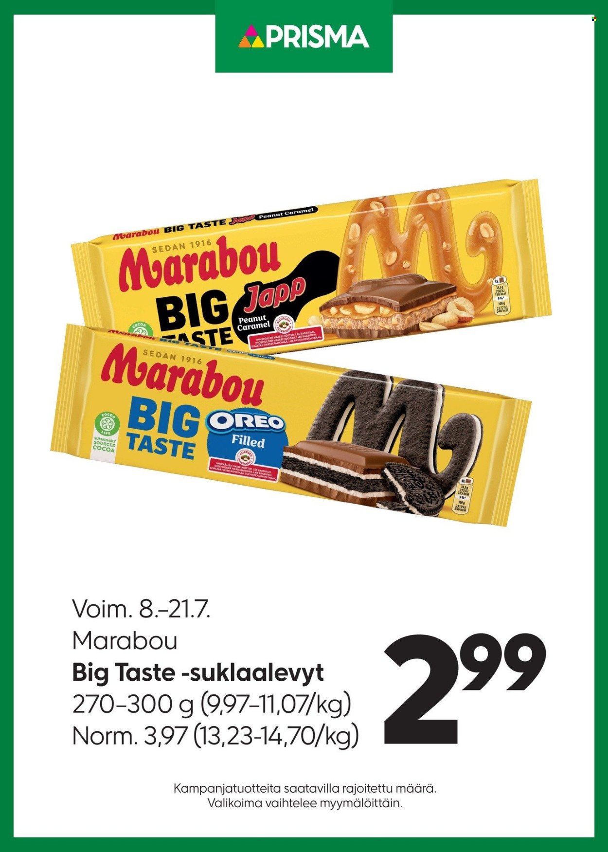 PRISMA tarjoukset - Alkaen KE 8.7.2026