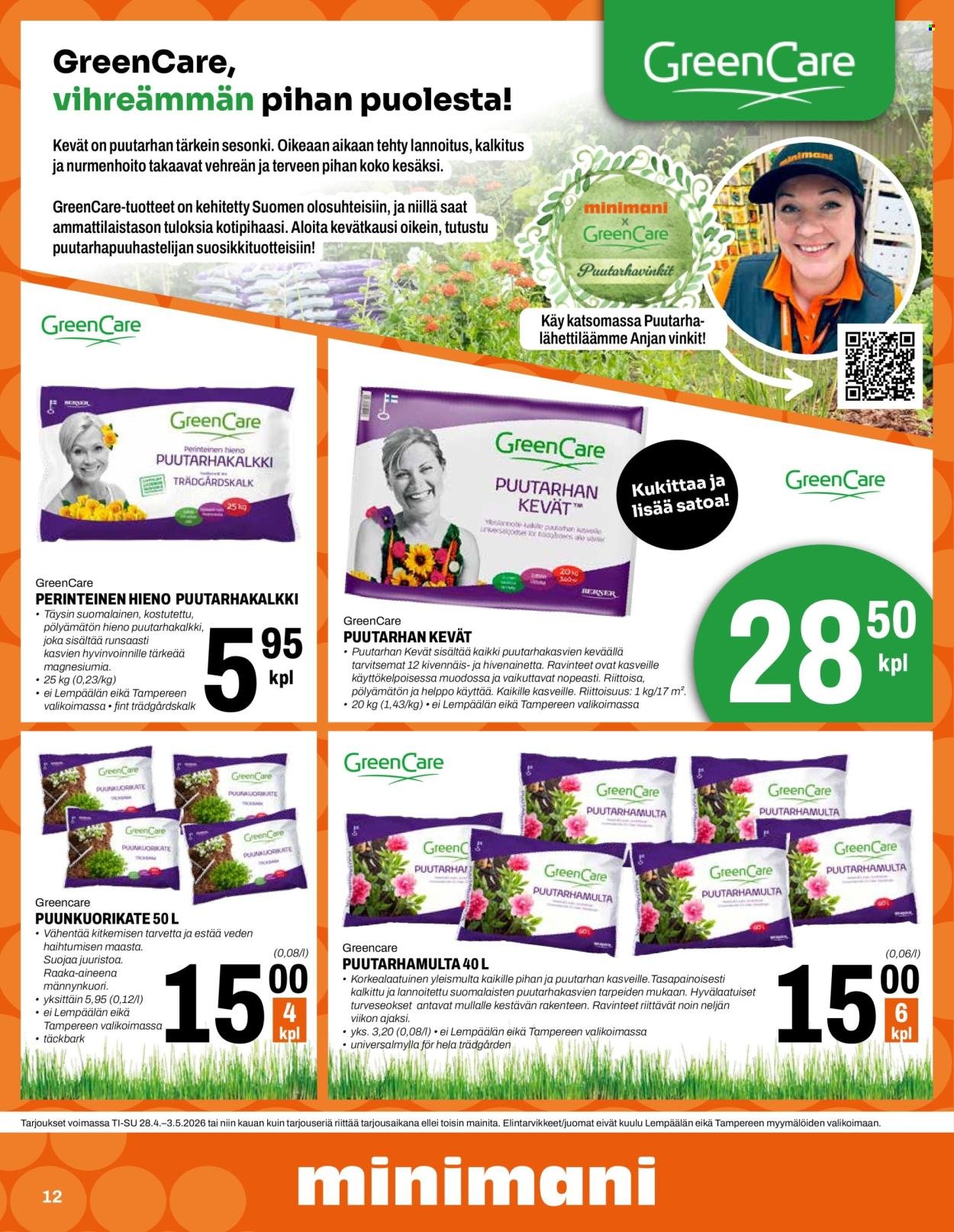 MINIMANI tarjoukset - Alkaen TI 28.4.2026