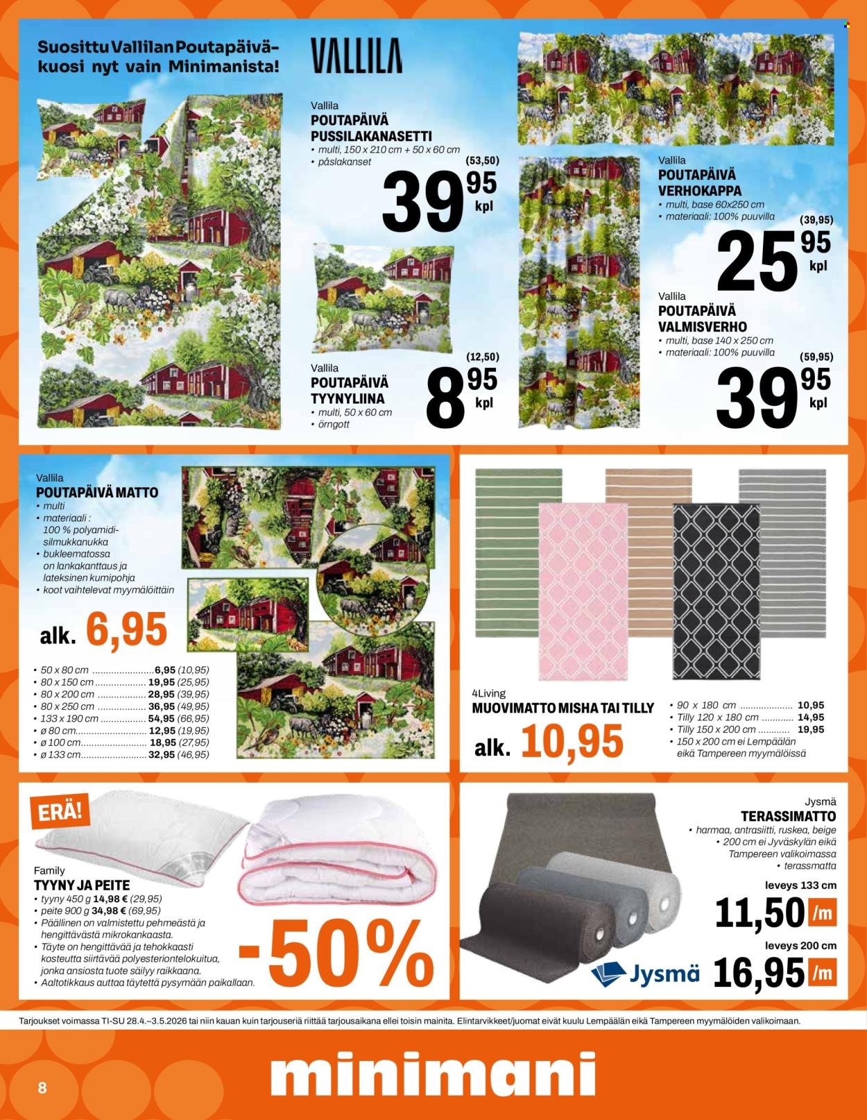 MINIMANI tarjoukset - Alkaen TI 28.4.2026