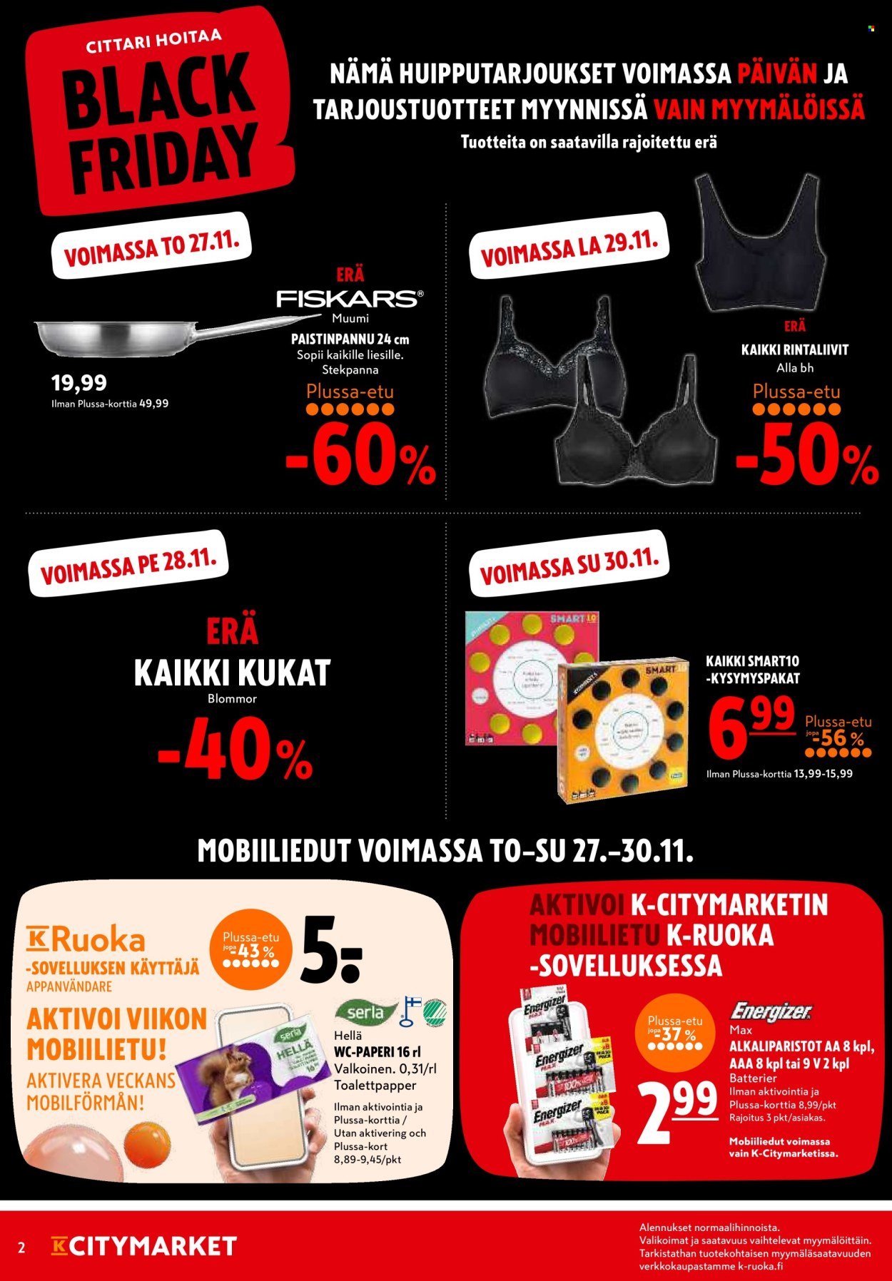 K-CITYMARKET tarjoukset - Alkaen TO 27.11.2025