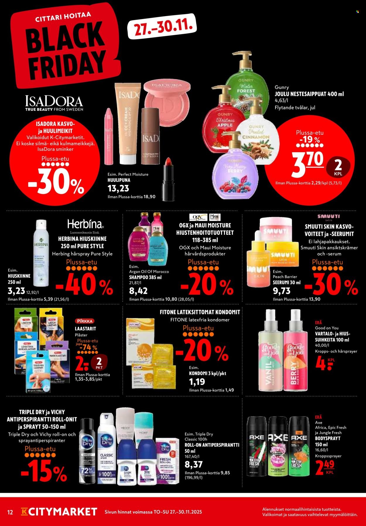 K-CITYMARKET tarjoukset - Alkaen TO 27.11.2025