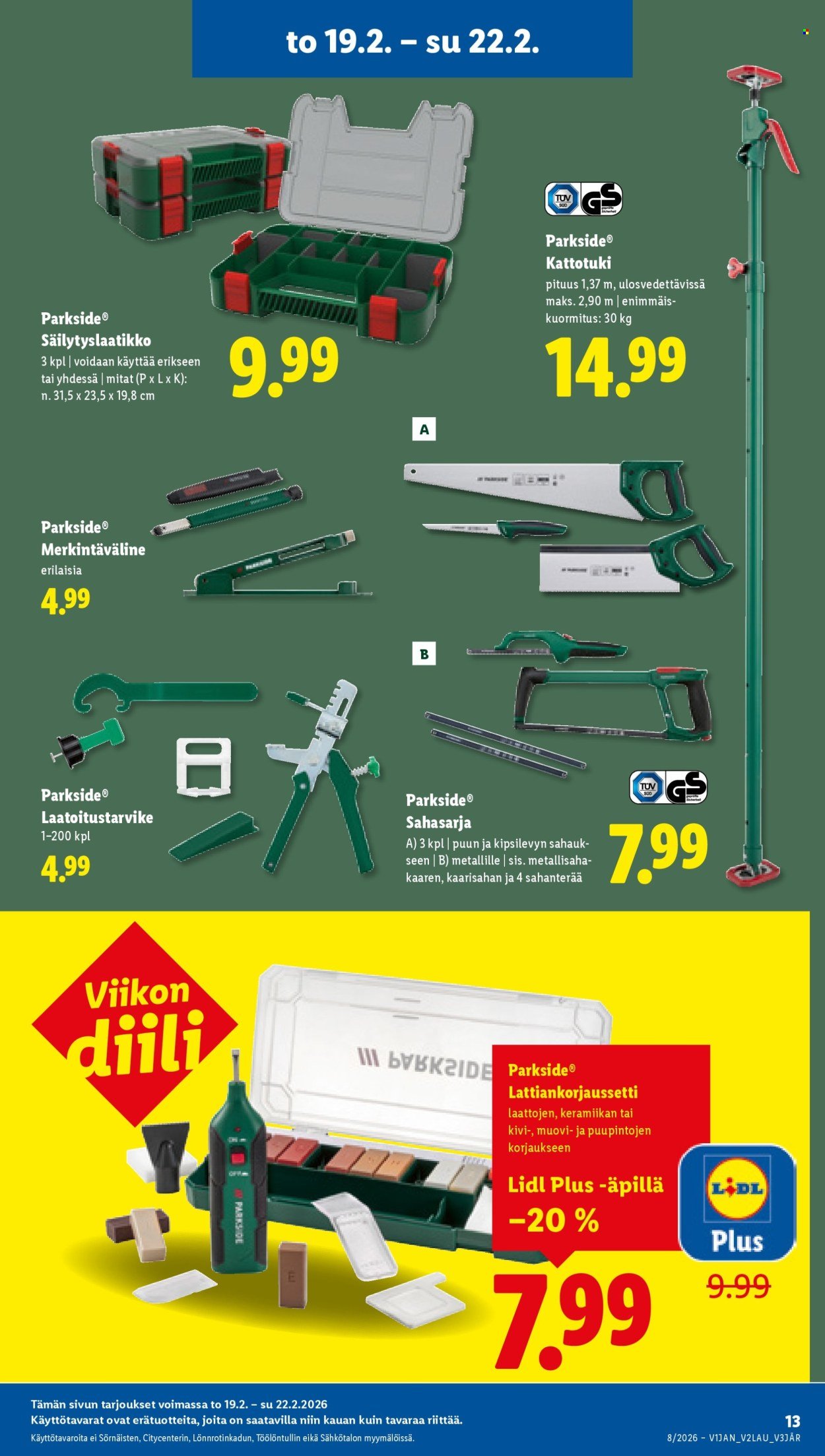 LIDL tarjoukset - Alkaen TO 19.2.2026