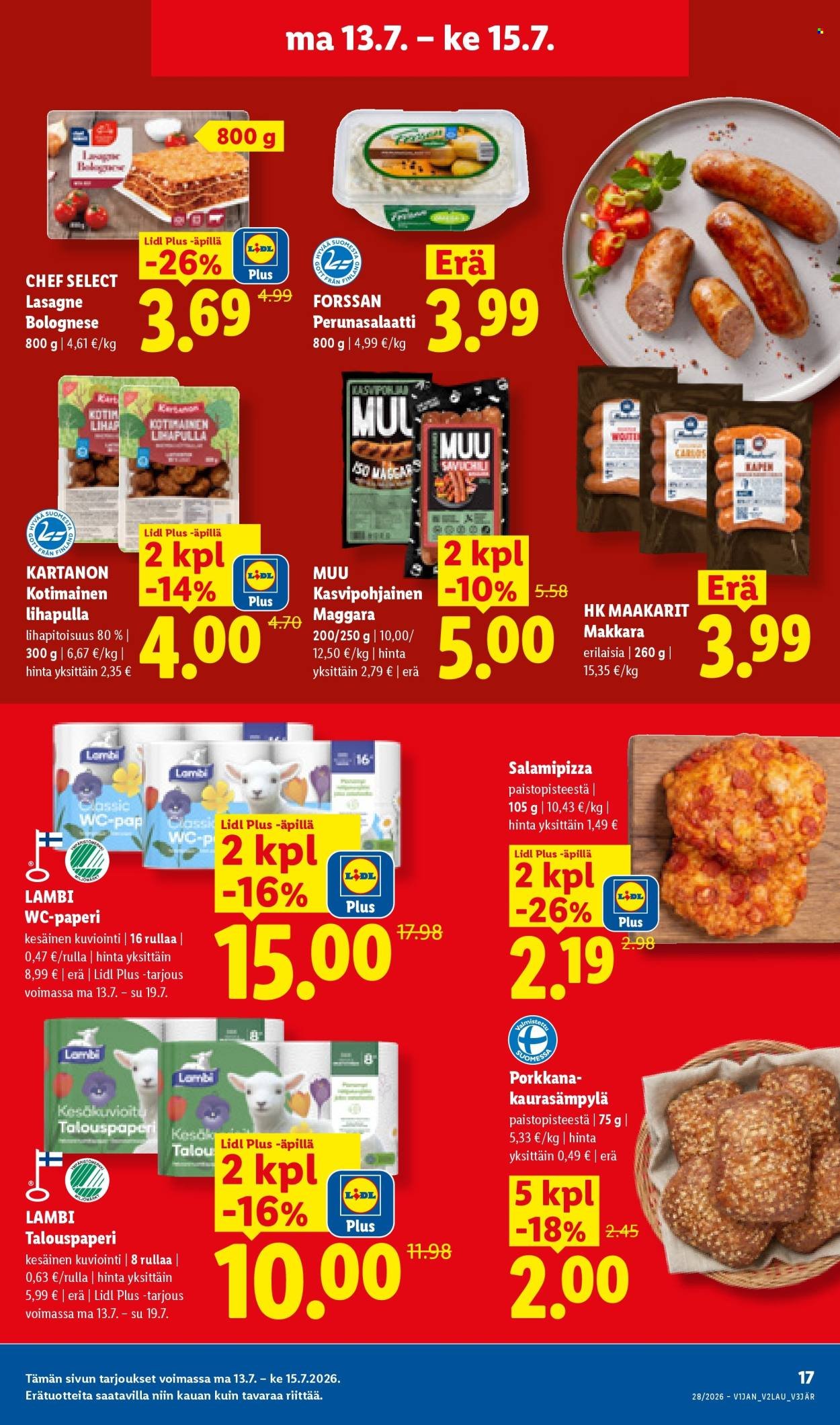 LIDL tarjoukset - Alkaen TO 9.7.2026