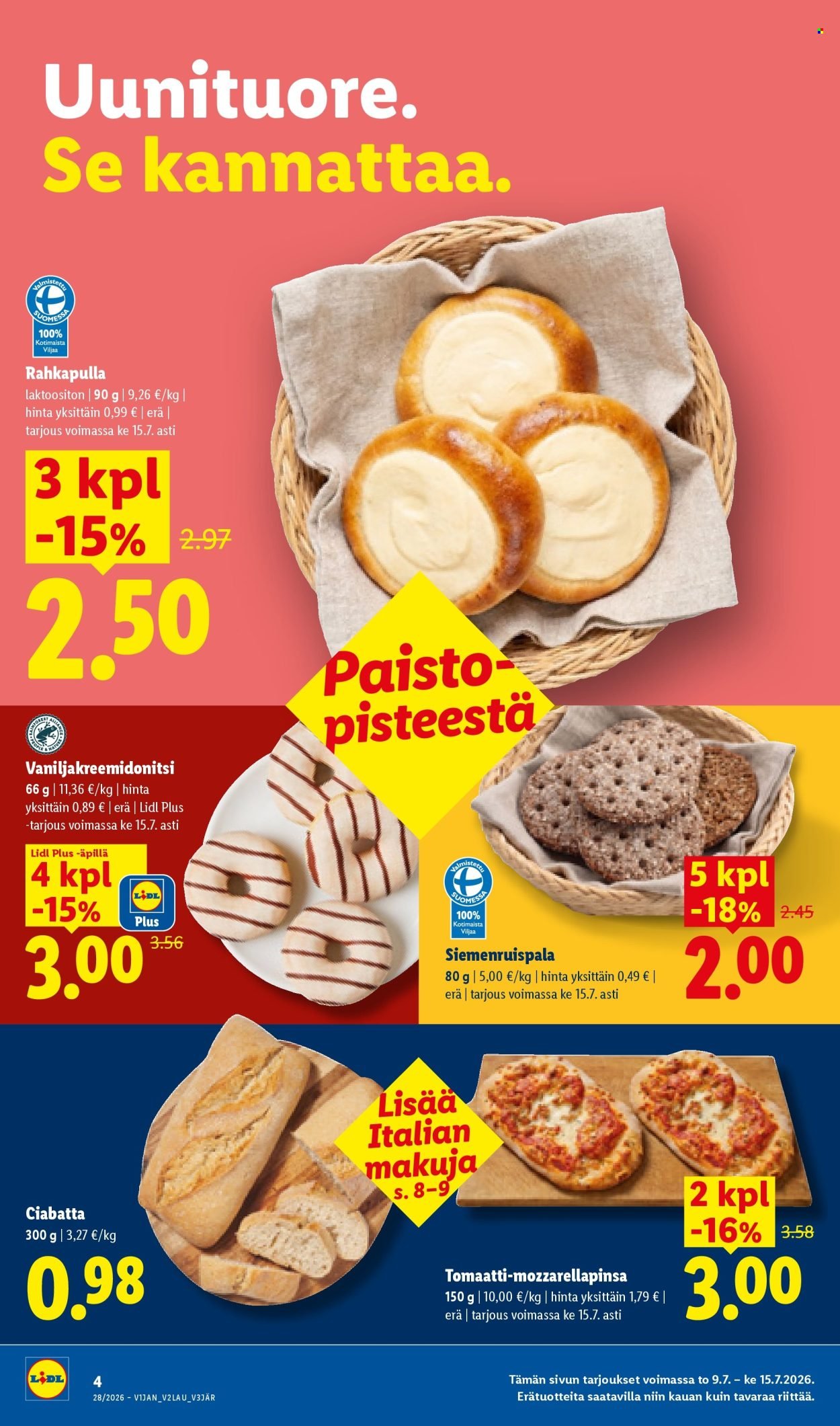LIDL tarjoukset - Alkaen TO 9.7.2026