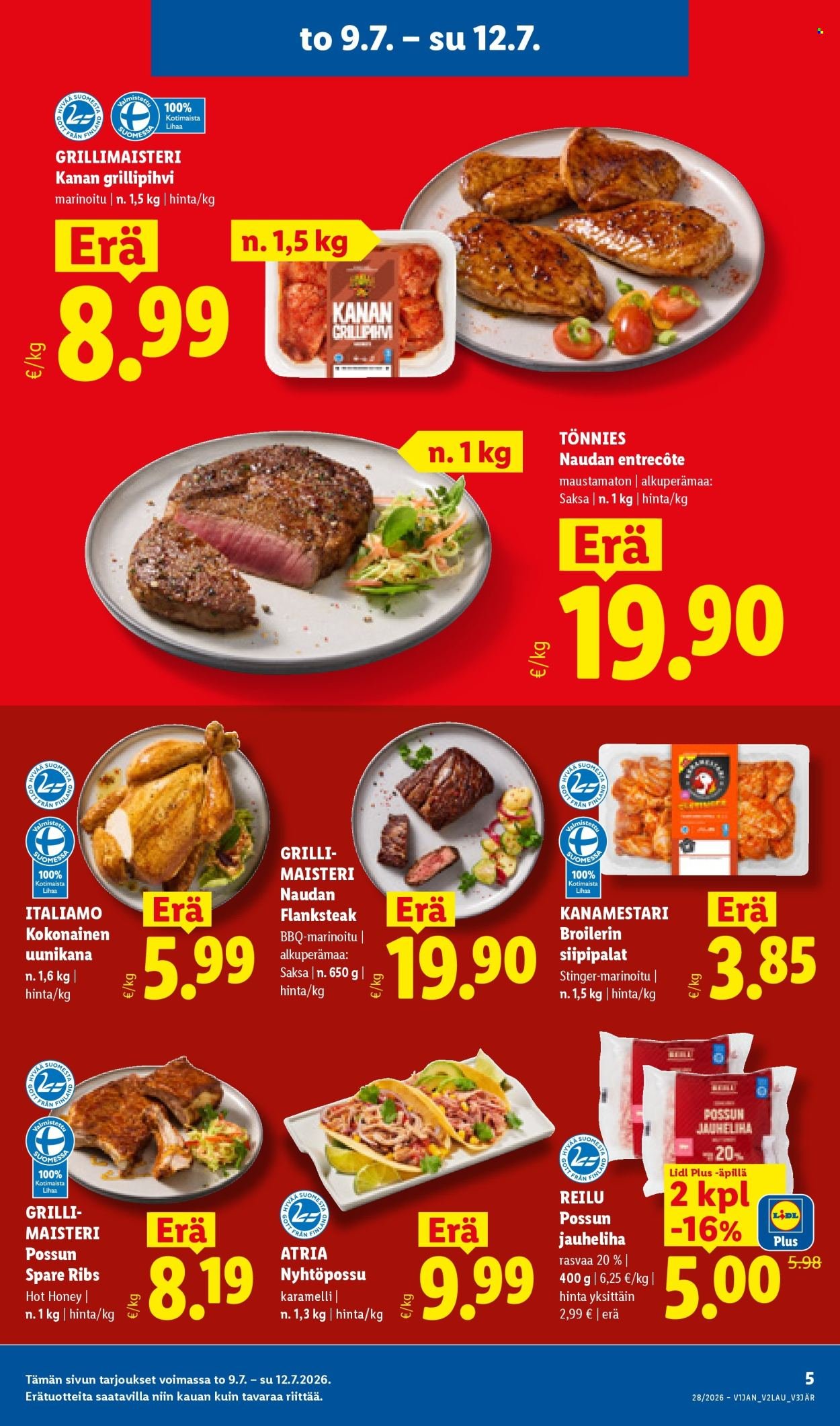 LIDL tarjoukset - Alkaen TO 9.7.2026