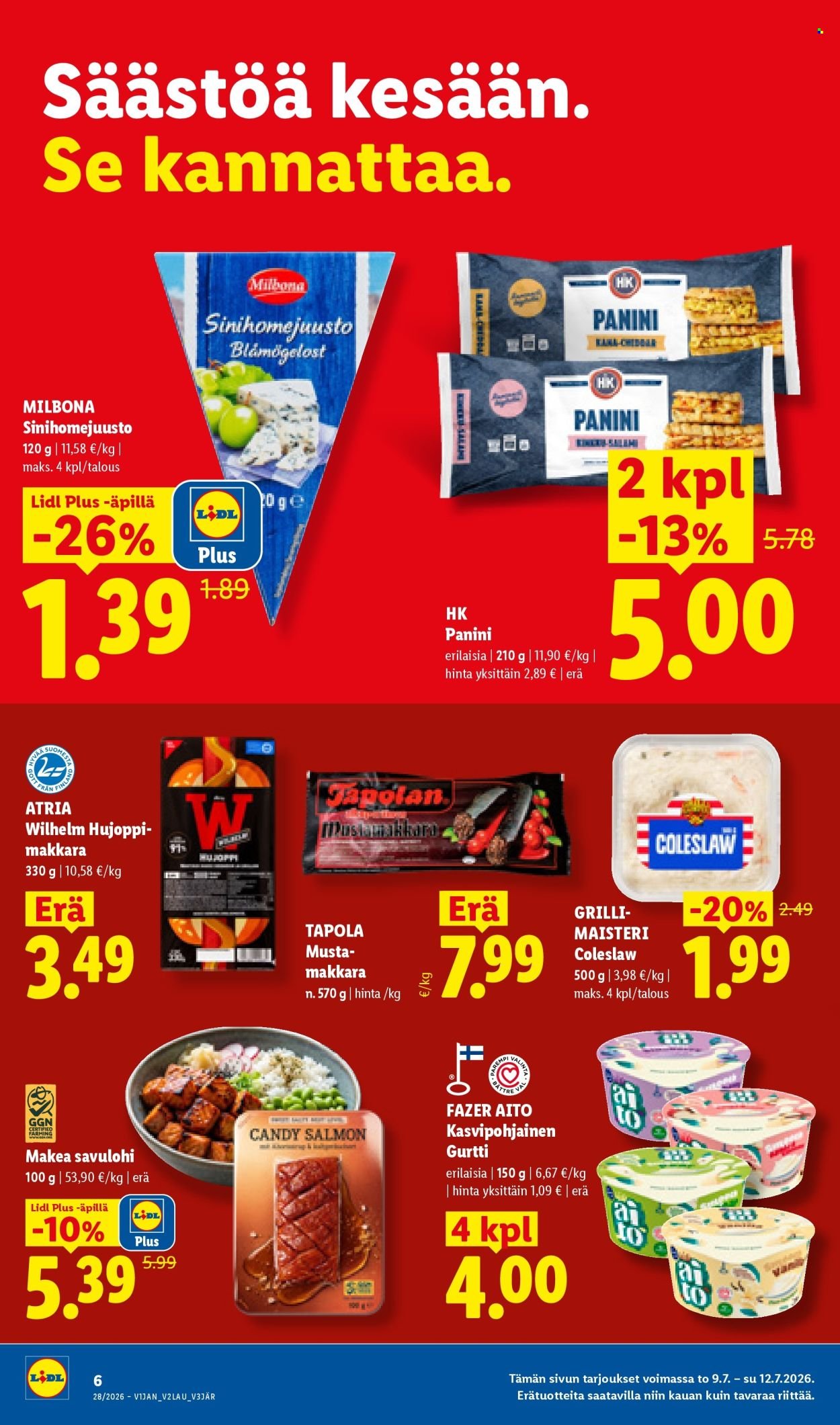 LIDL tarjoukset - Alkaen TO 9.7.2026