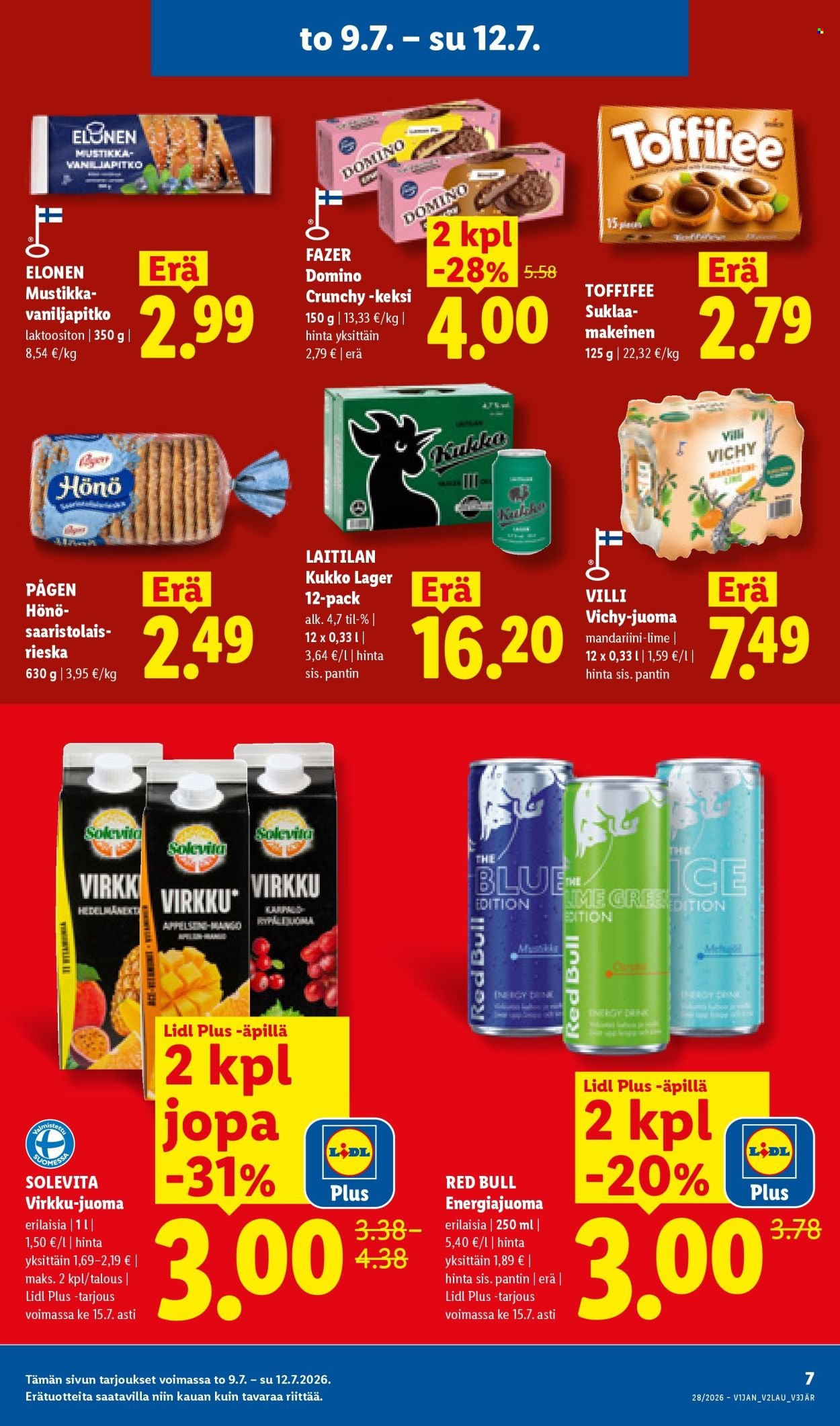 LIDL tarjoukset - Alkaen TO 9.7.2026